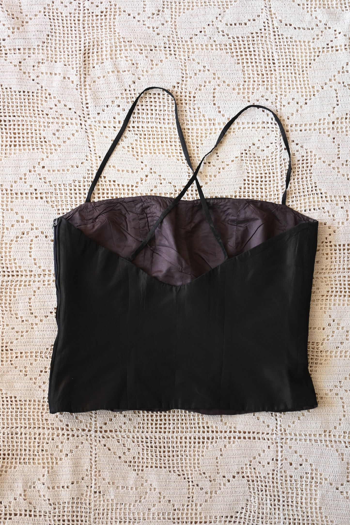Bustier/DARK BROWN