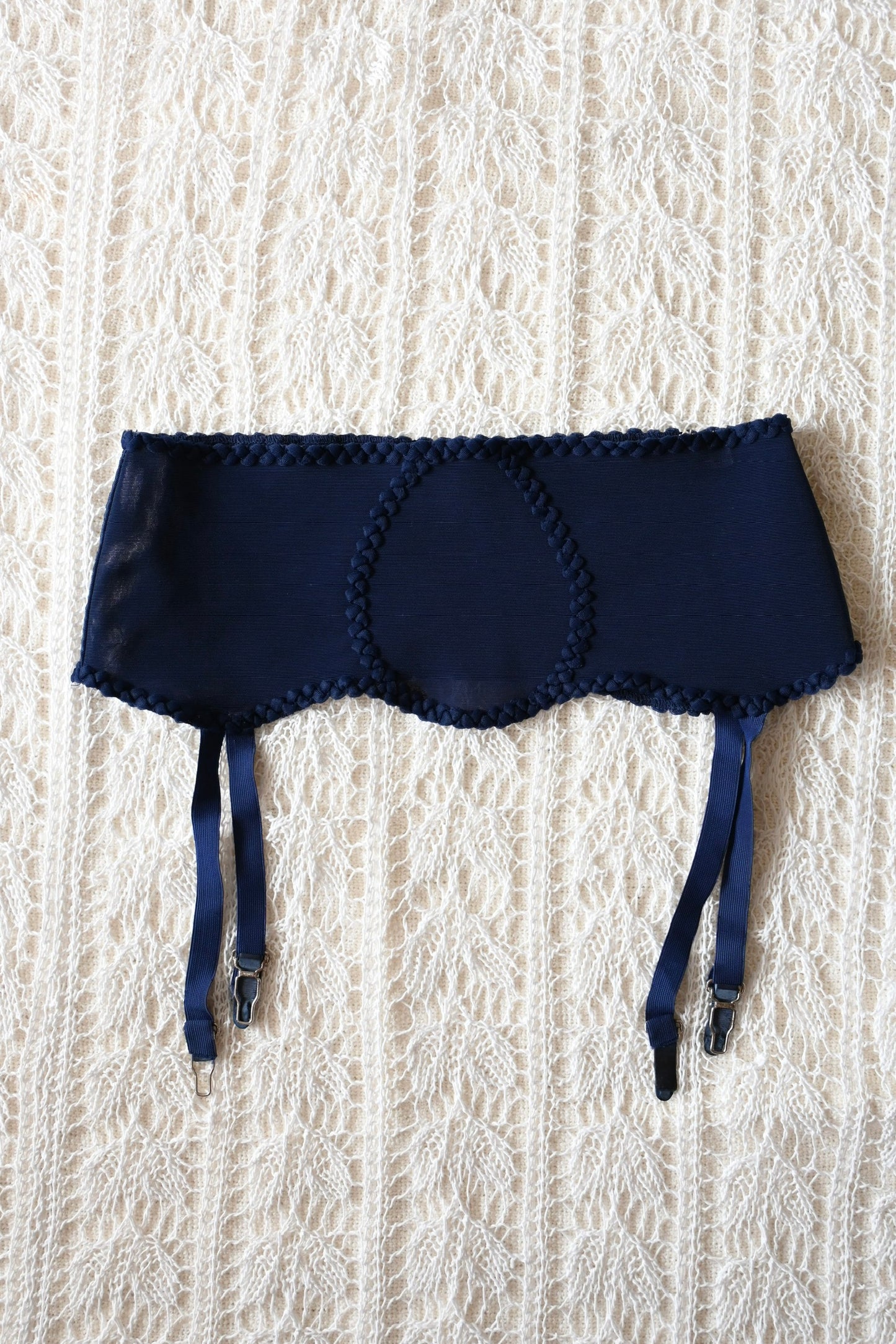 Vintage garter belt/NAVY