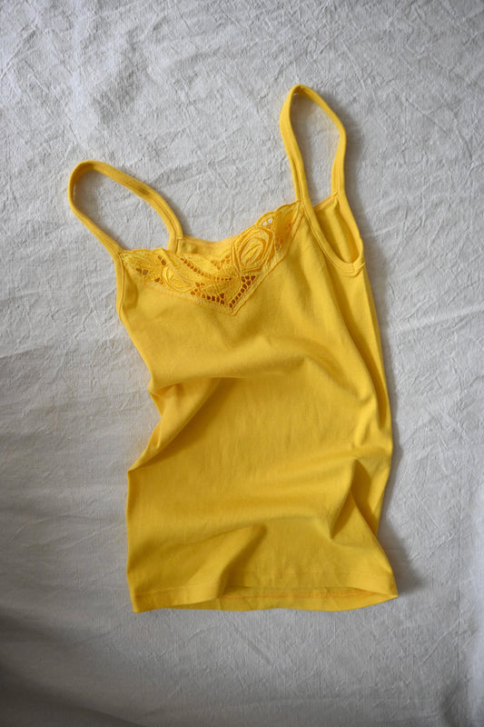 EURO Cotton underwear top/YELLOW