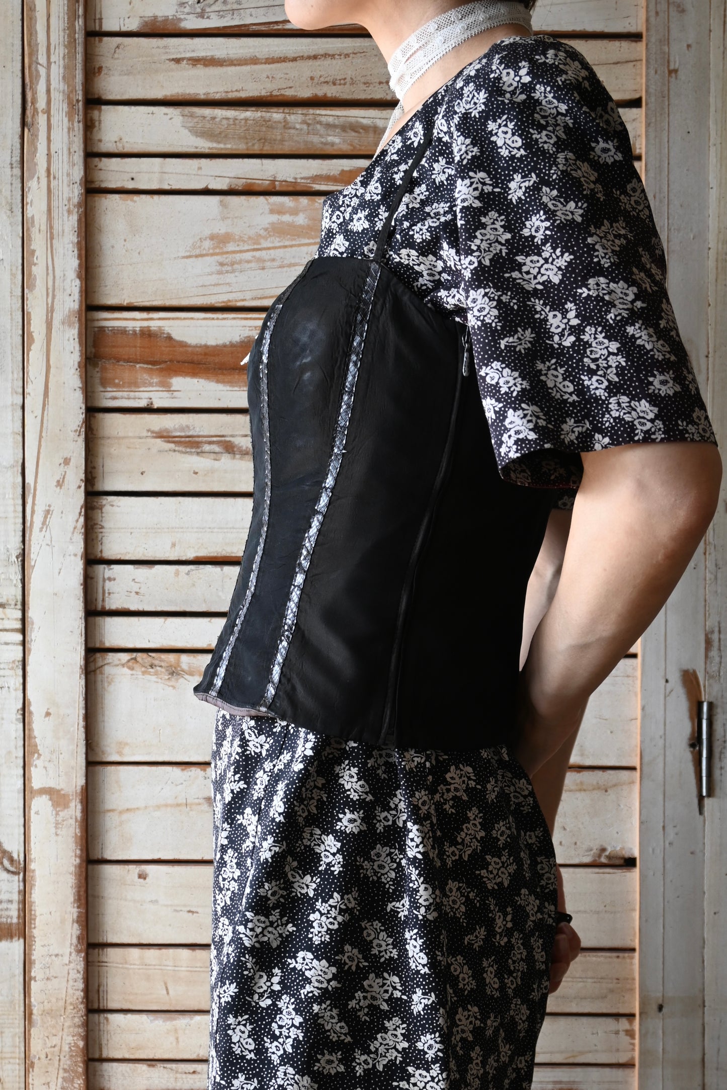 Bustier/DARK BROWN