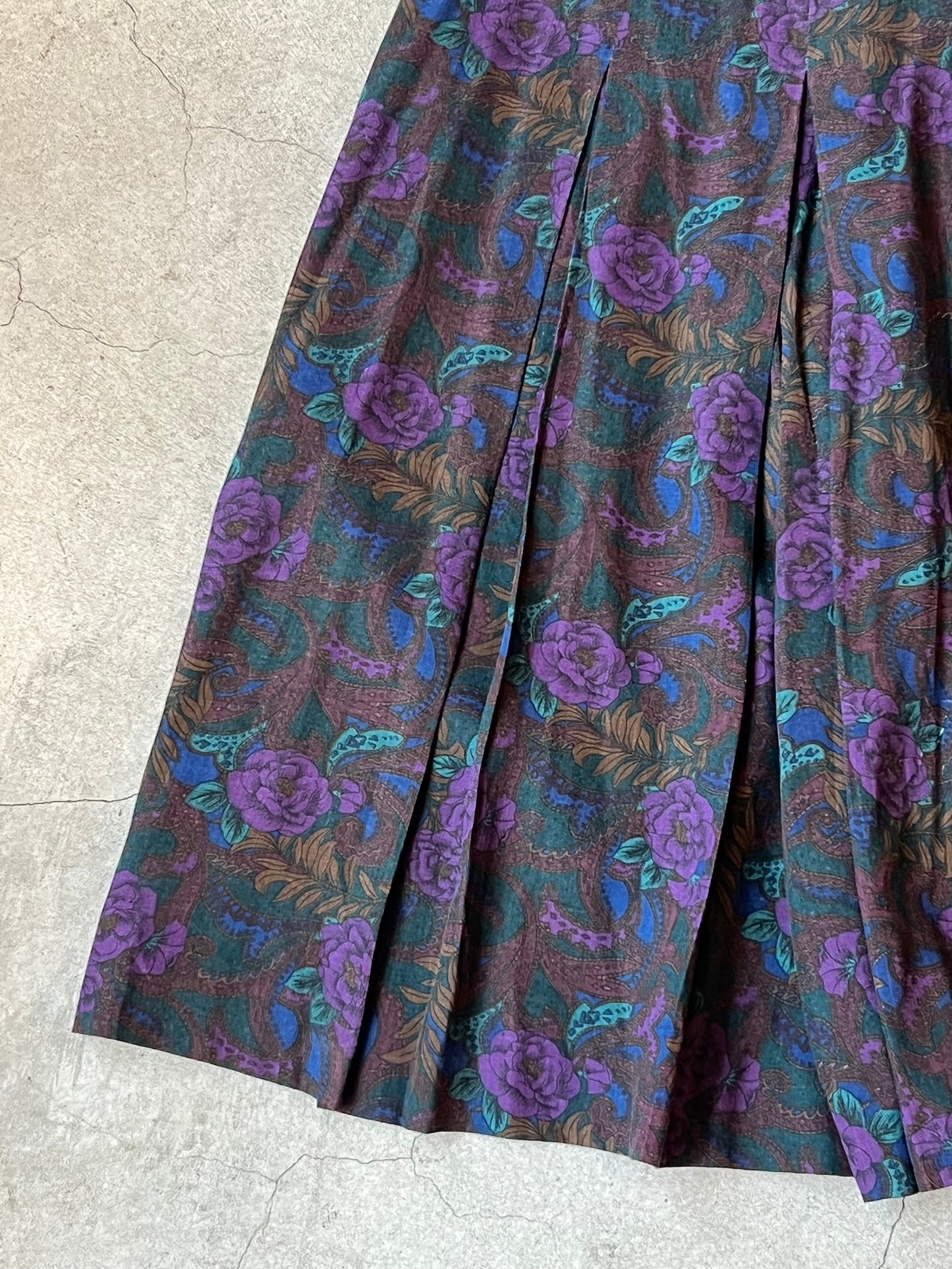 80's Flower midi pants