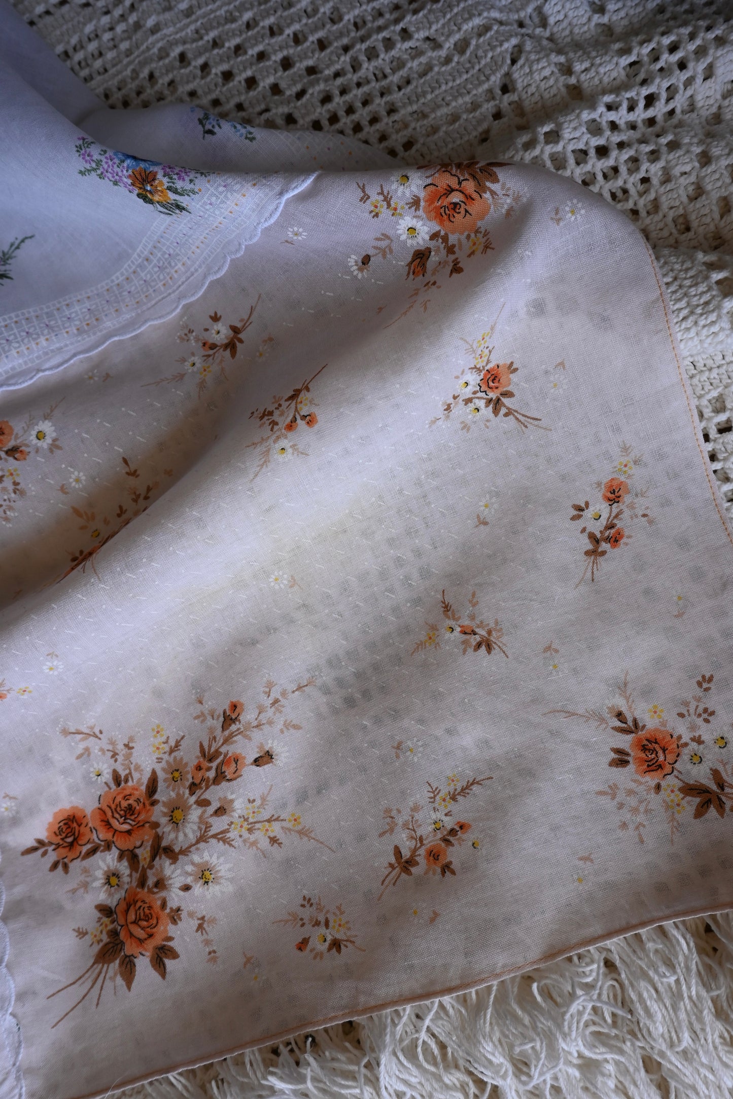 Flower handkerchief scarf/PONMOSIR