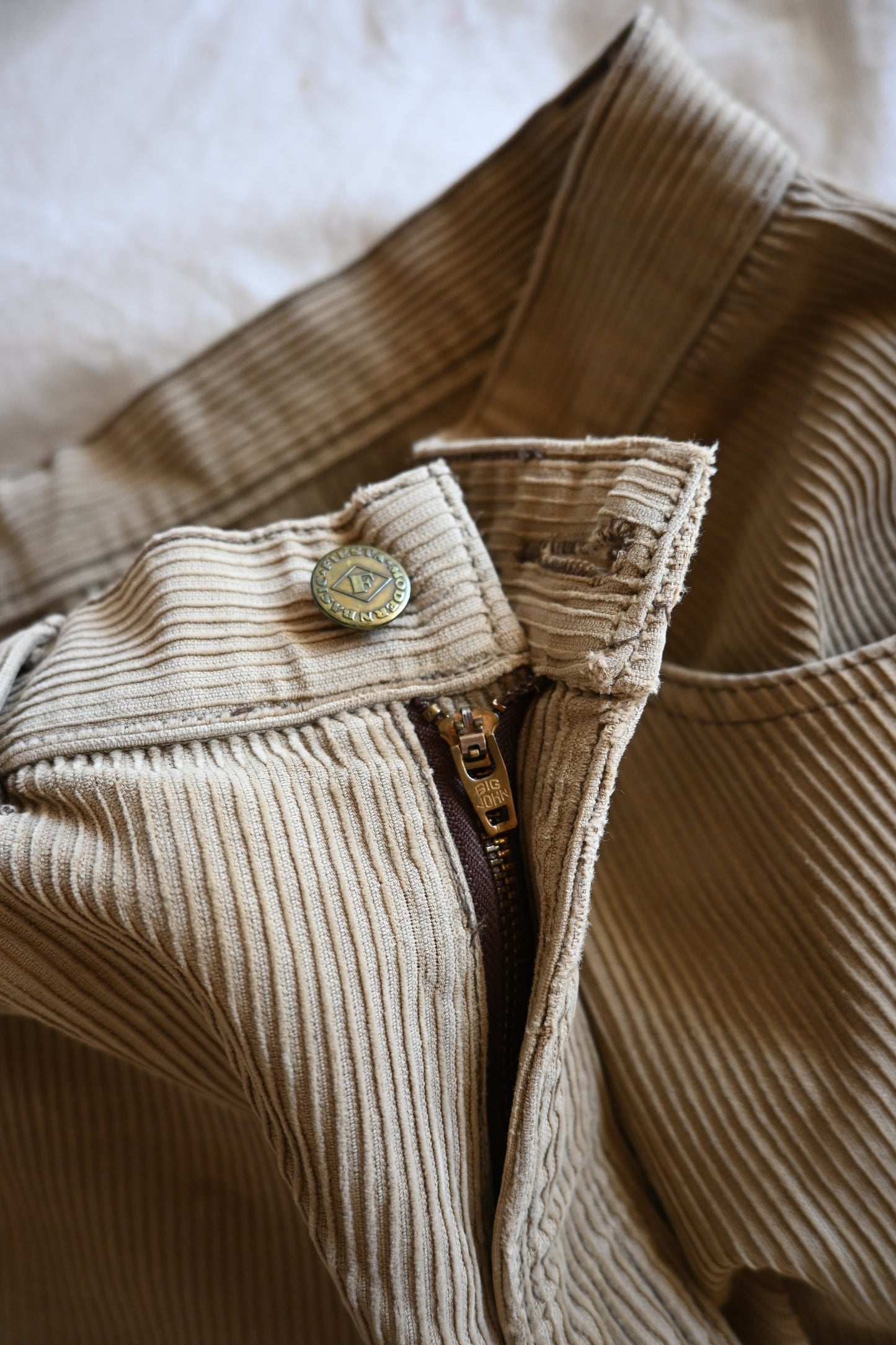 "BIG JOHN"FIESTA Corduroy pants/BEIGE