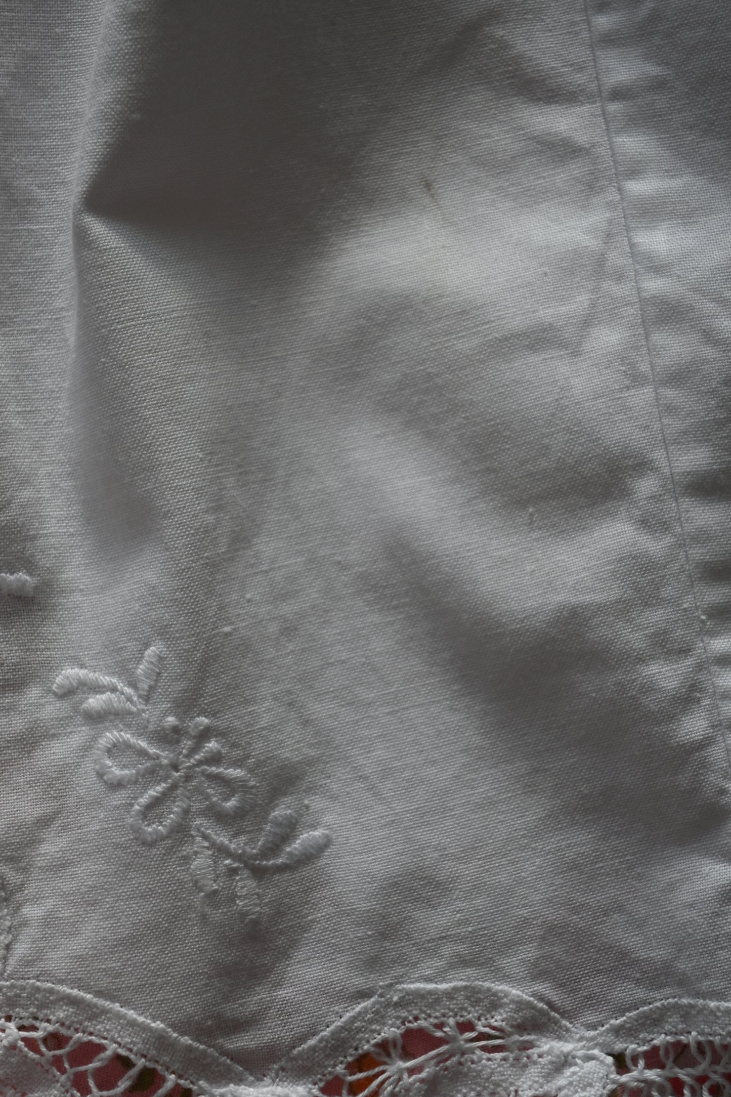BABY Cotton lace dress/WHITE