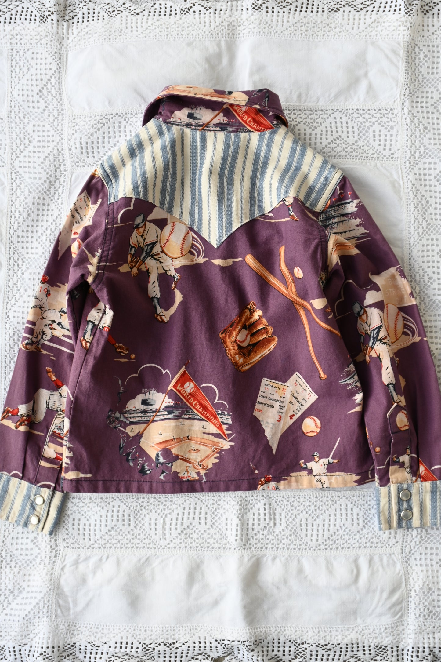 Kid's Western shirt/BASEBALL