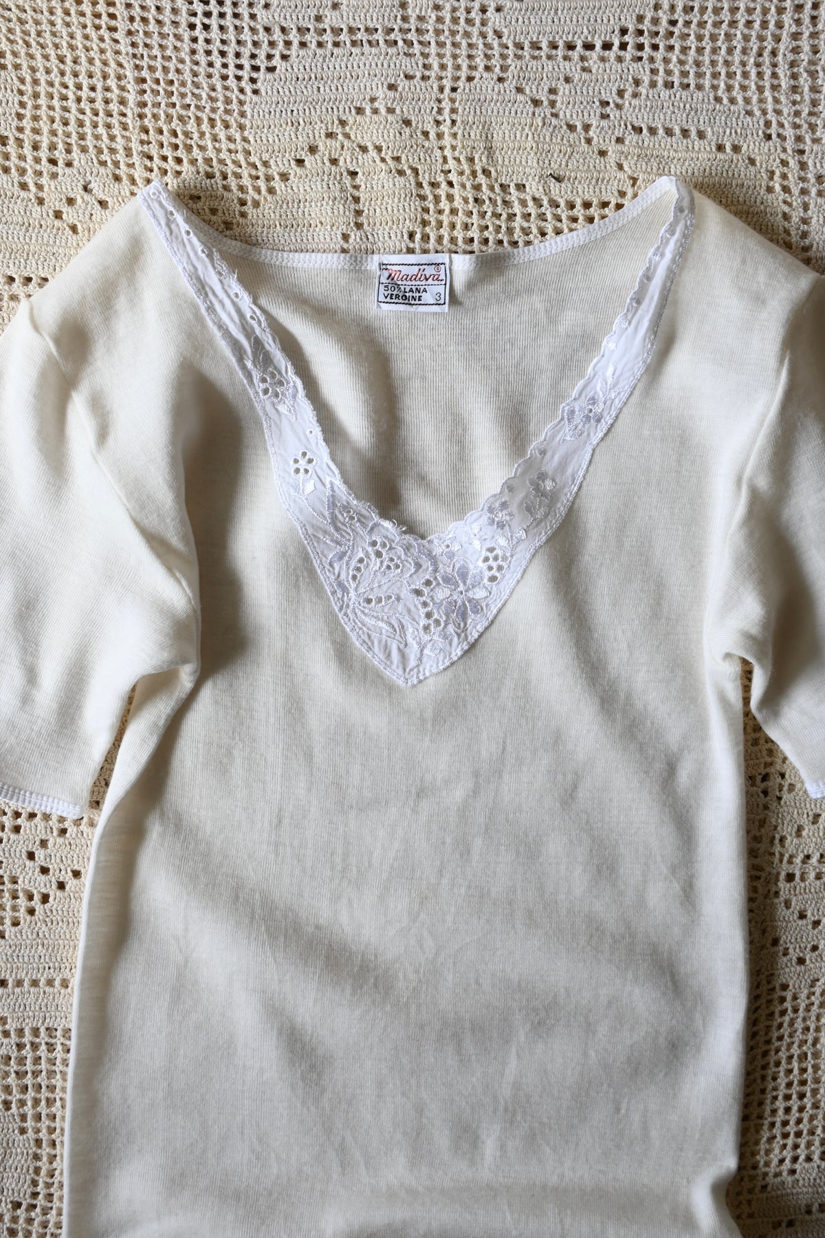 EURO Underwear knit top/IVORY