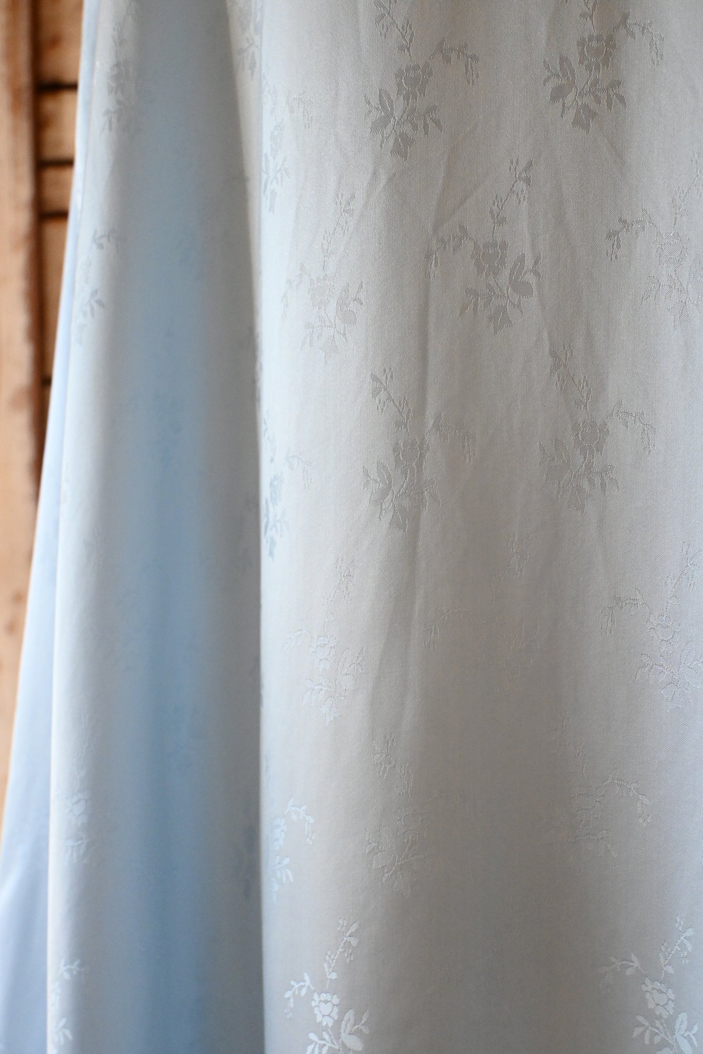 Blue satin night dress/L.BLUE