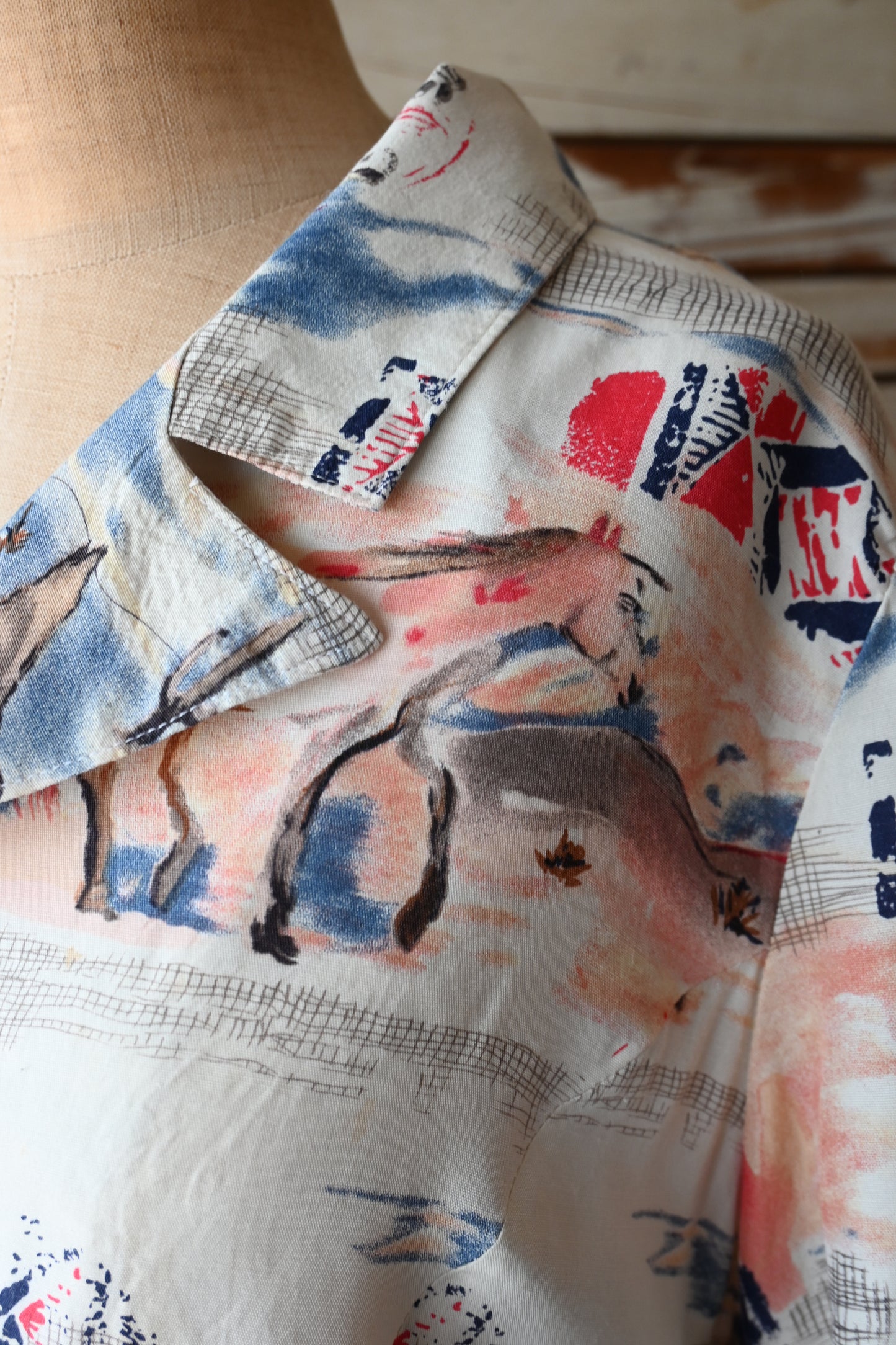 80's-90's Native pattern shirt