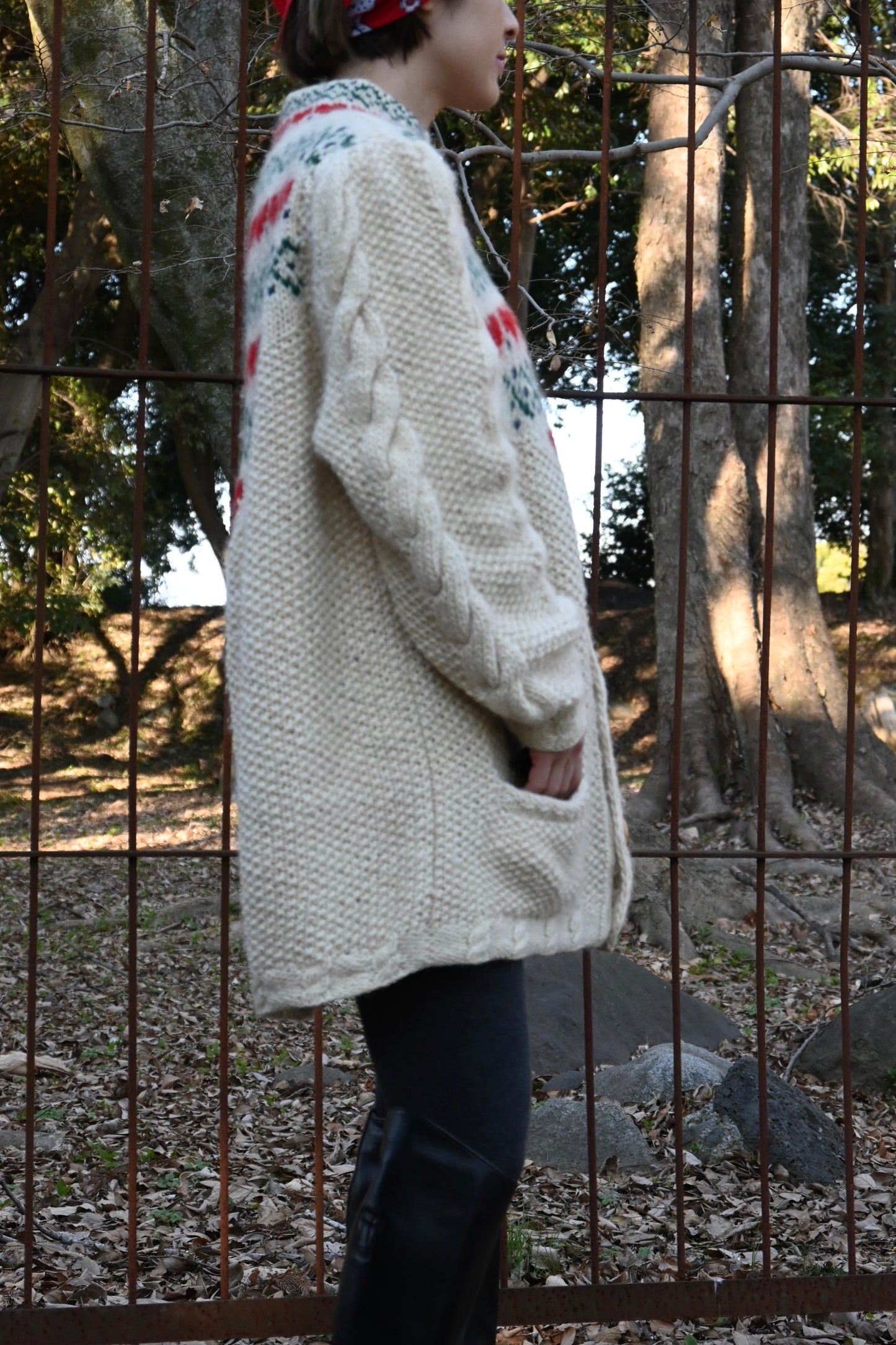 80's "SUSAN BRISTOL" Nordic Heart Sweater