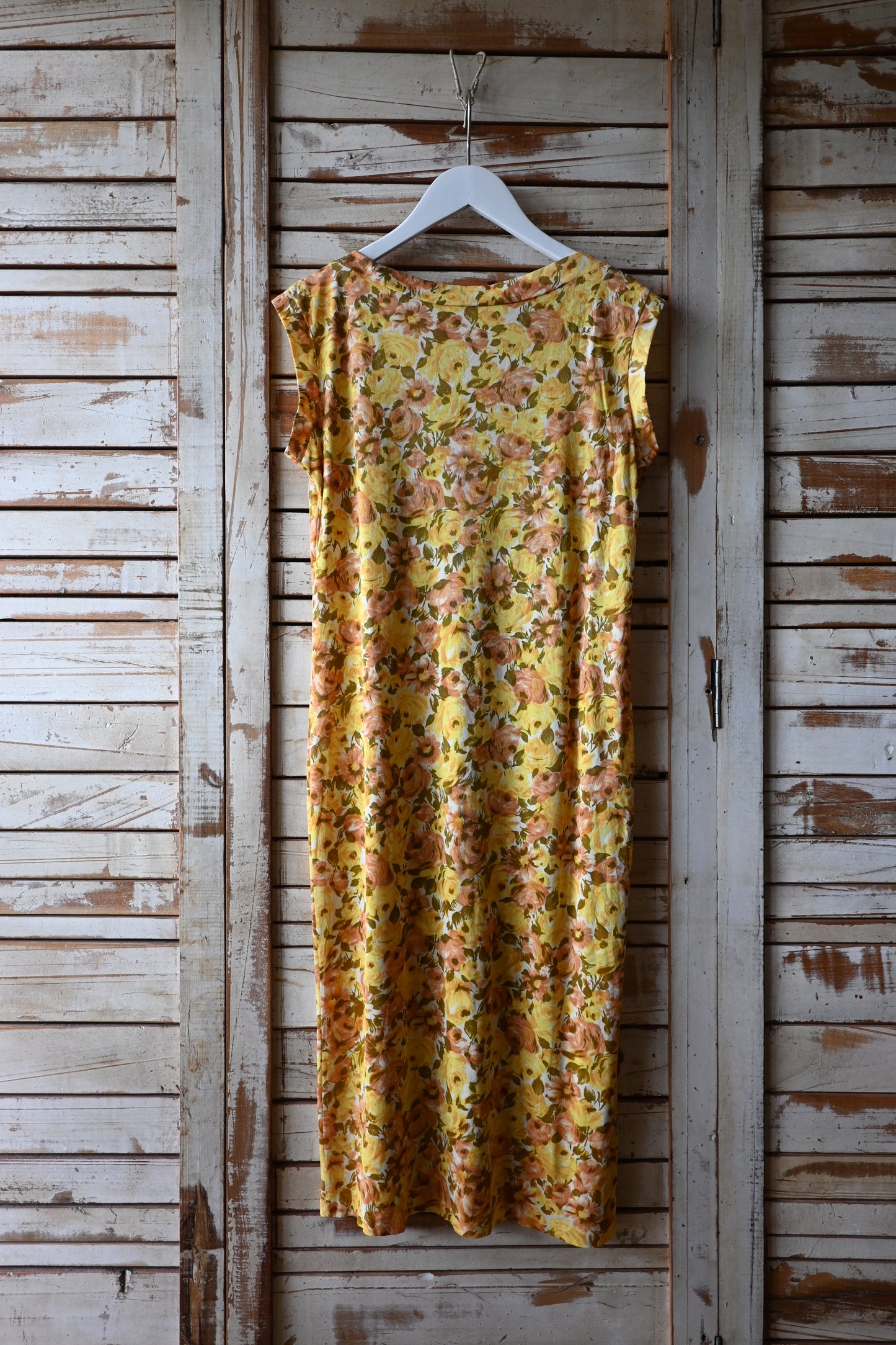 Flower pattern dress/YELLOW