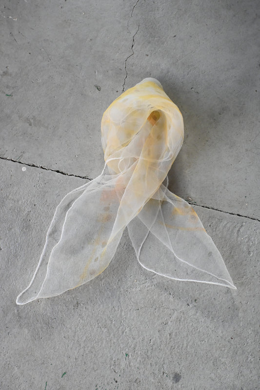 Vintage sheer scarf/IVORY