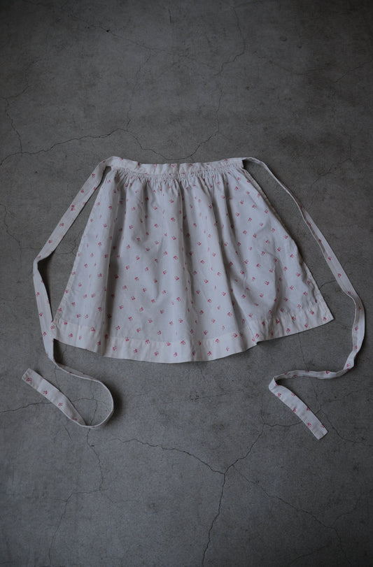 Vintage cotton apron/WHITE