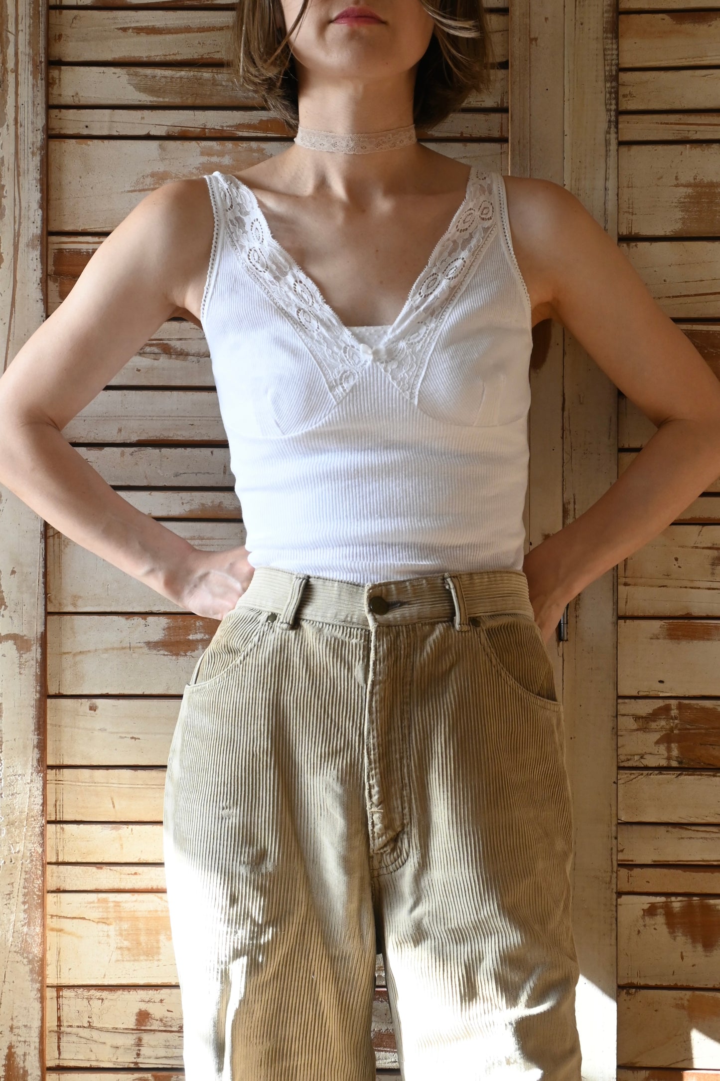 EURO Cotton lace camisole