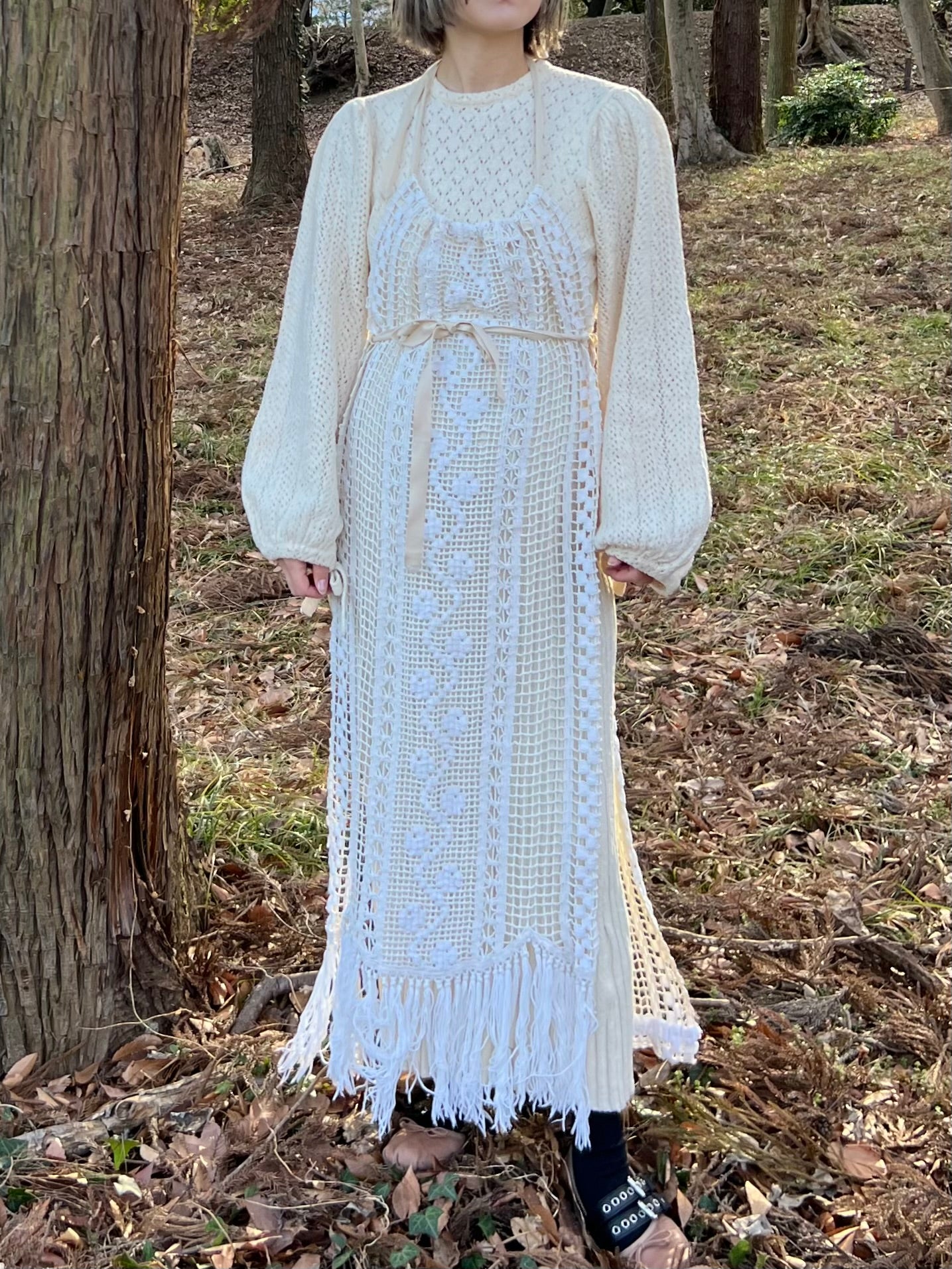 Crochet lace wrap/PONMOSIR