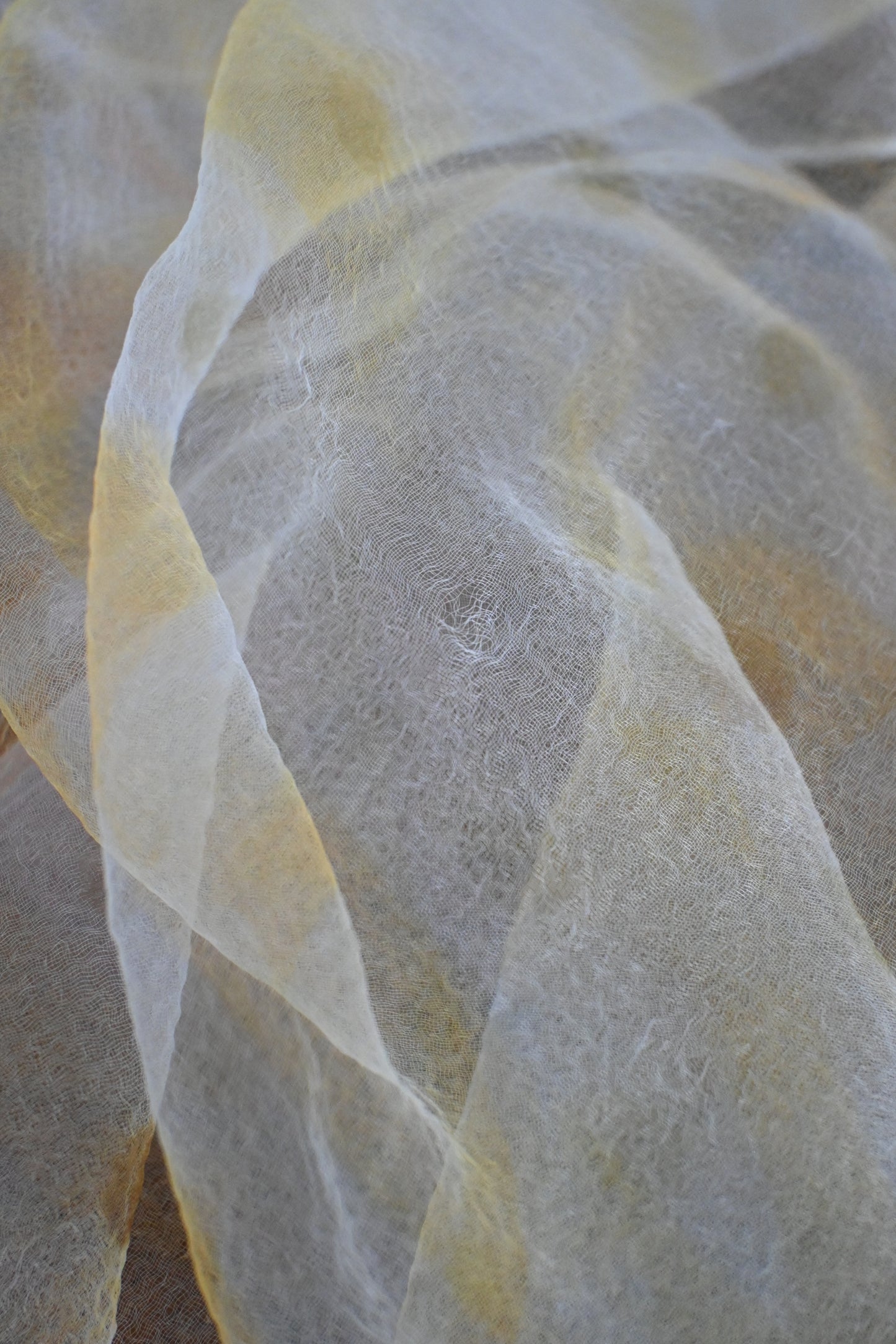 Vintage sheer scarf/IVORY