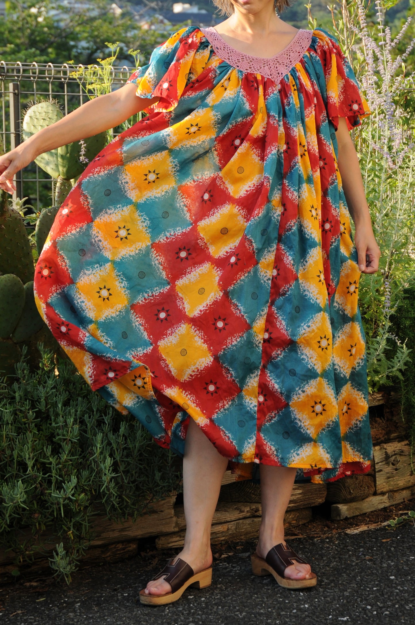 Pattern dress/MULTI
