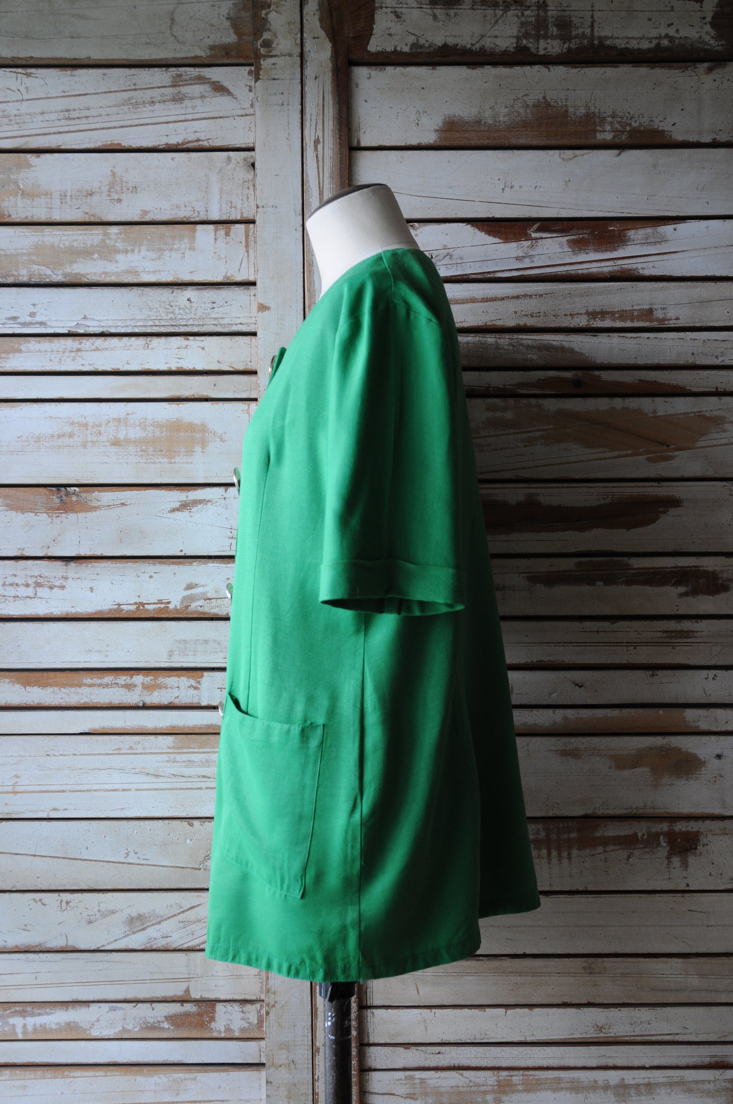 S/S sailboat button jacket/GREEN