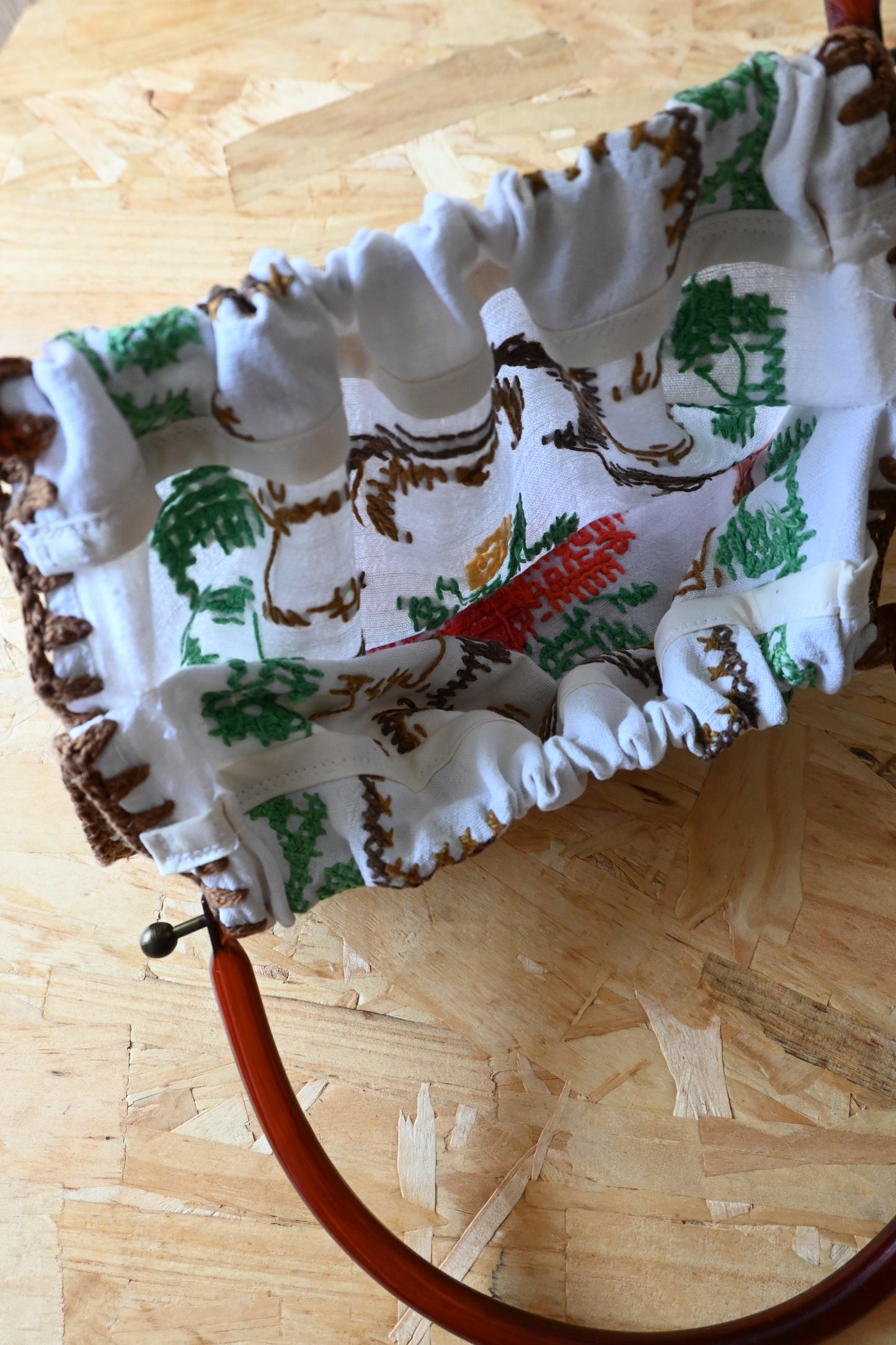 Flower embroidery bag/PONMOSIR