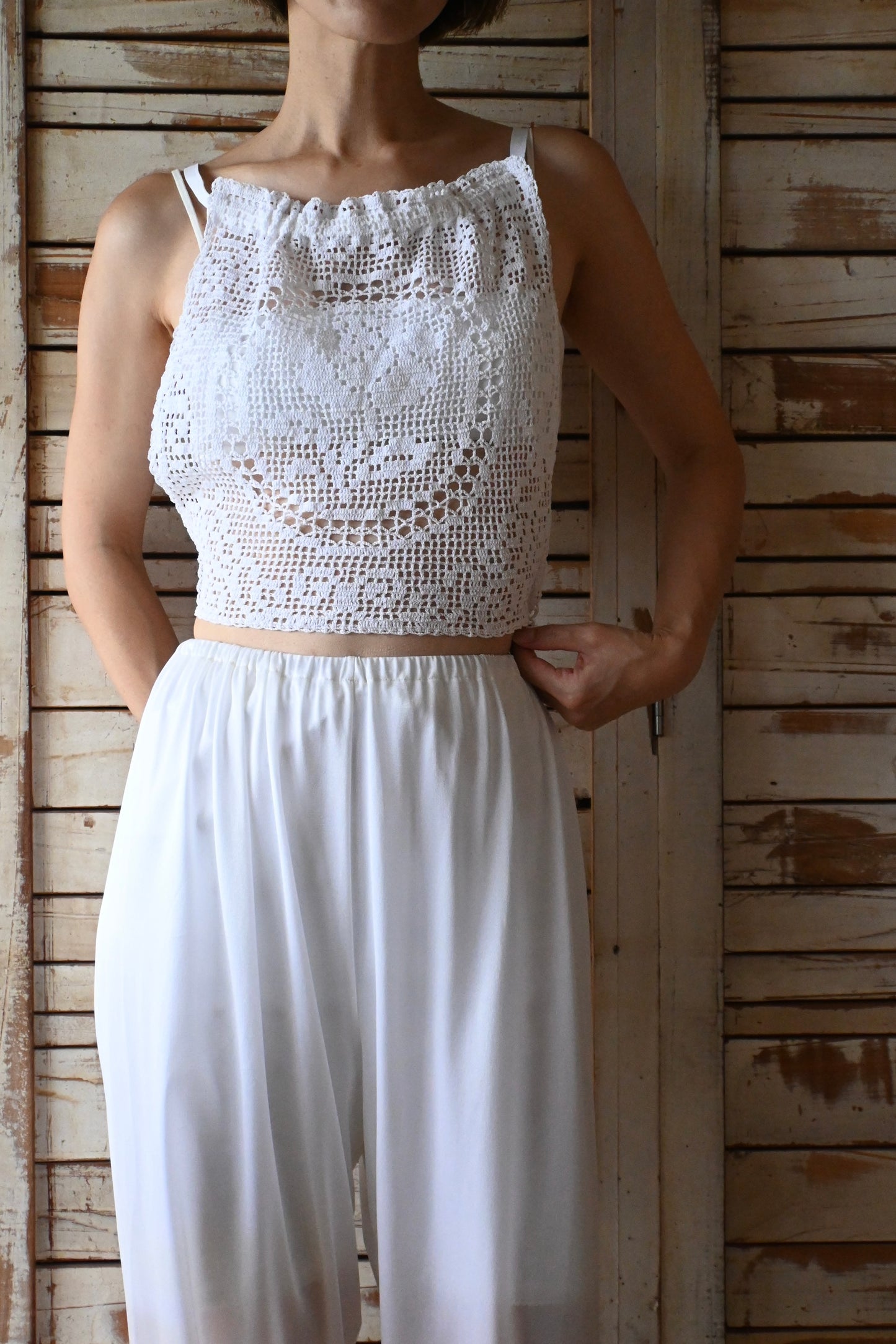 Crochet lace tops/PONMOSIR