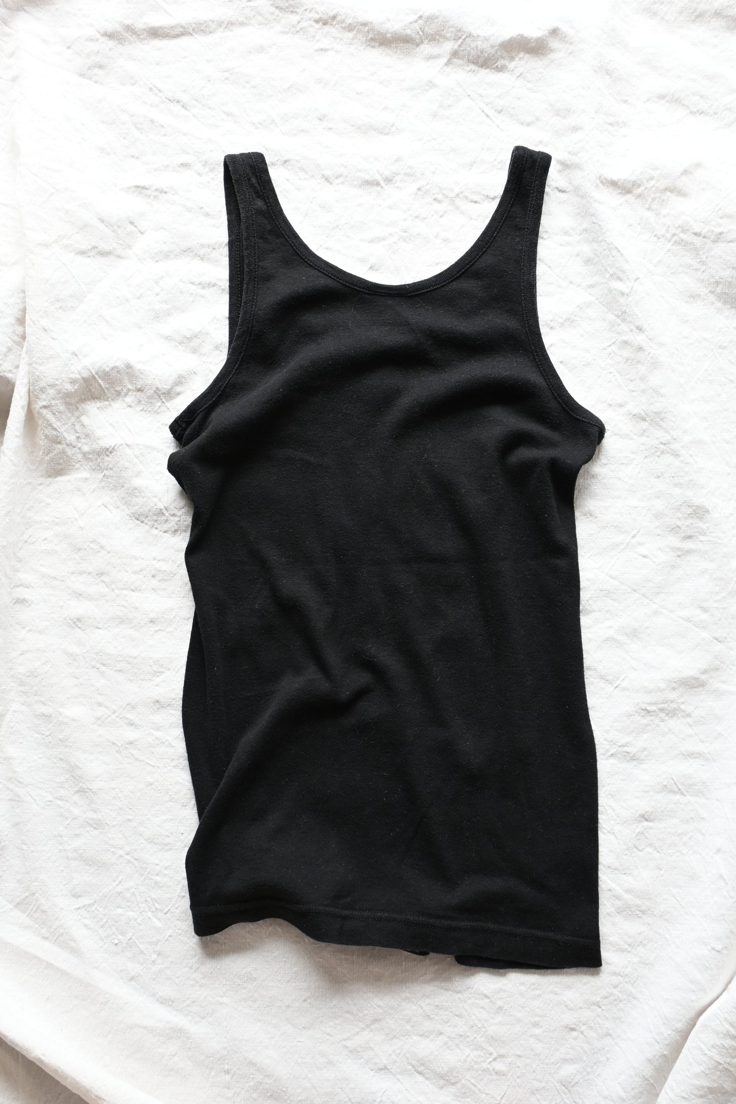 EURO Cotton underwear top/BLACK