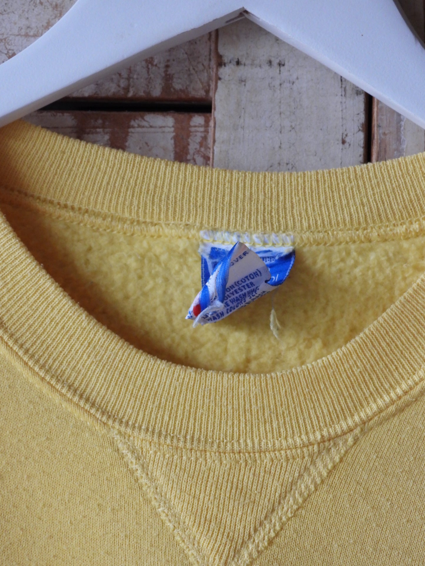 80's-90's  Odie drawing sweat shirt/YELLOW