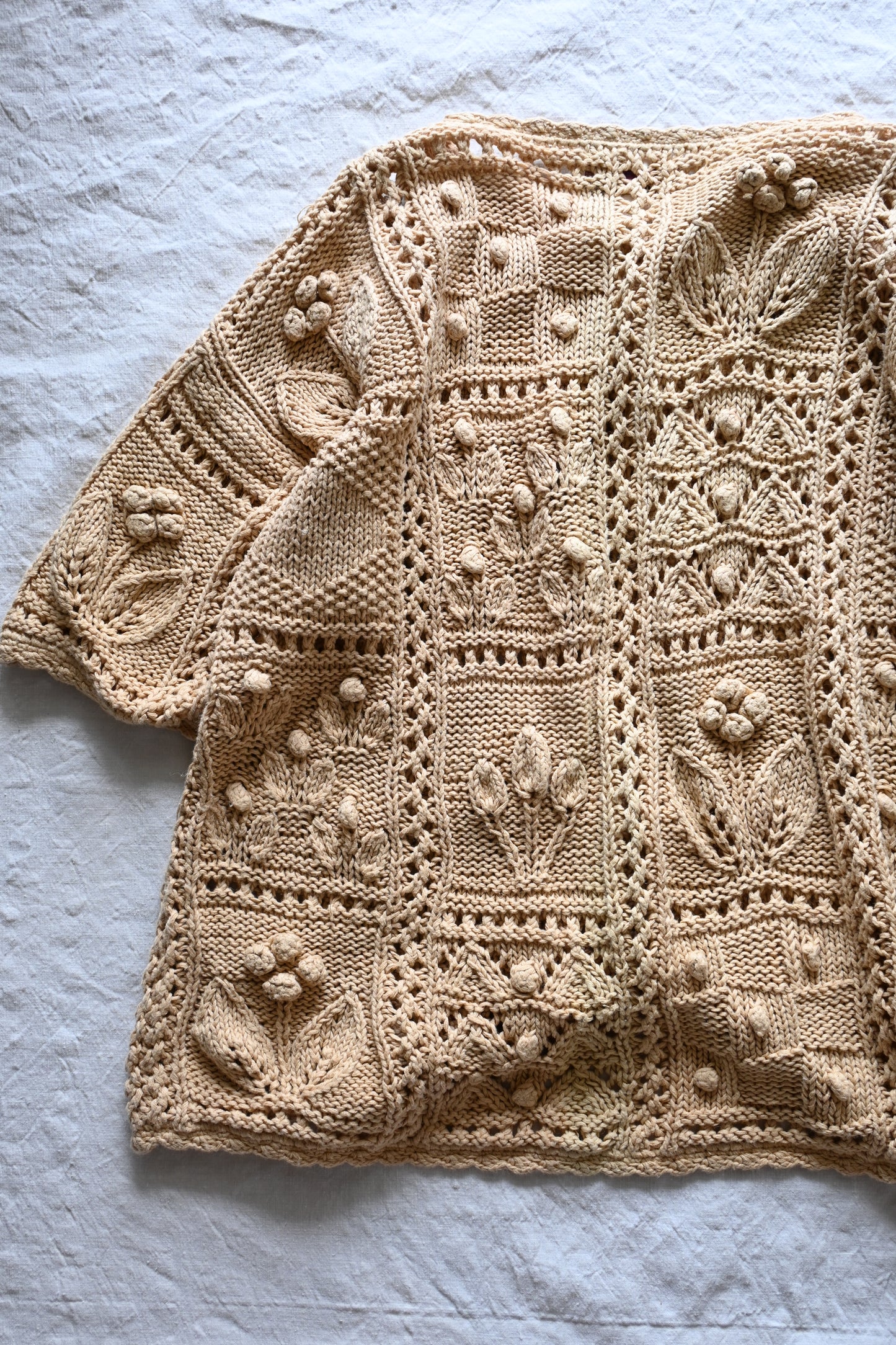 Floral crochet knit