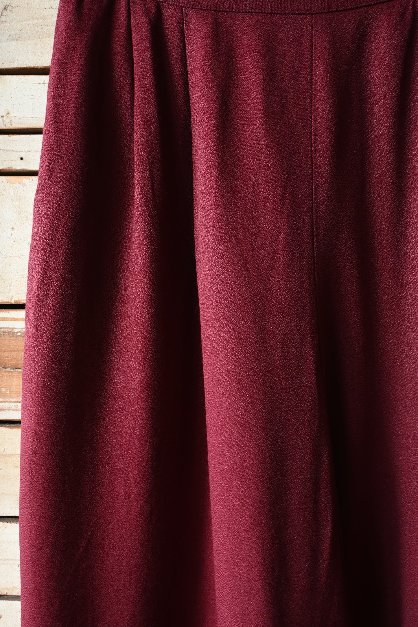 Rayon easy pants/BURGUNDY