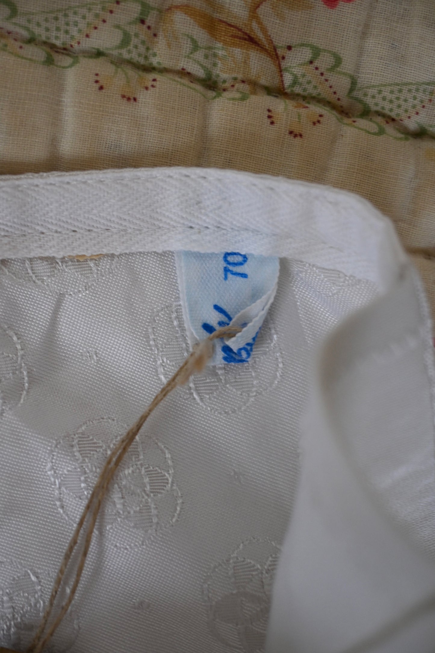 Vintage garter belt corset/WHITE