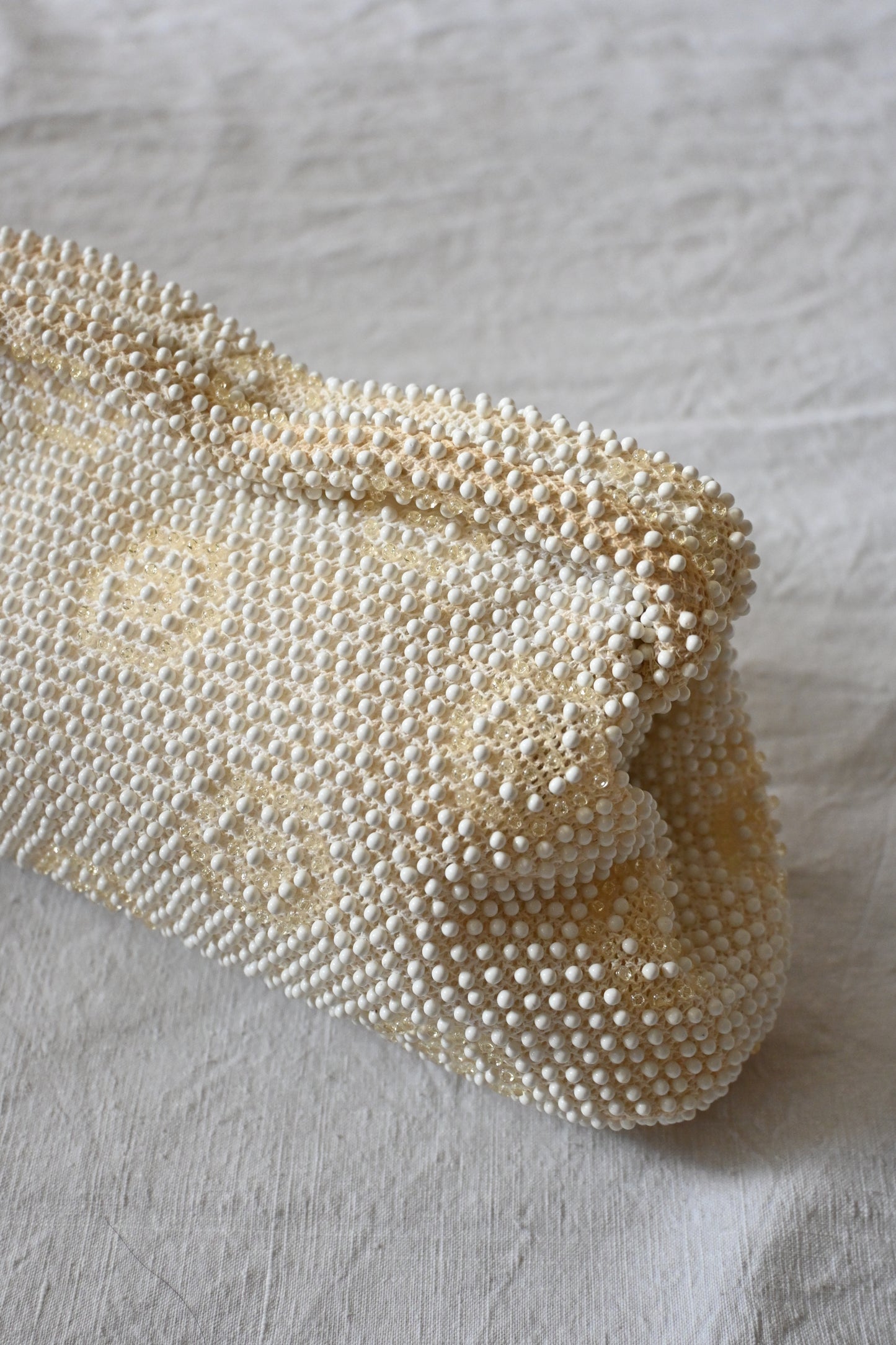 50's Beaded bag/IVORY