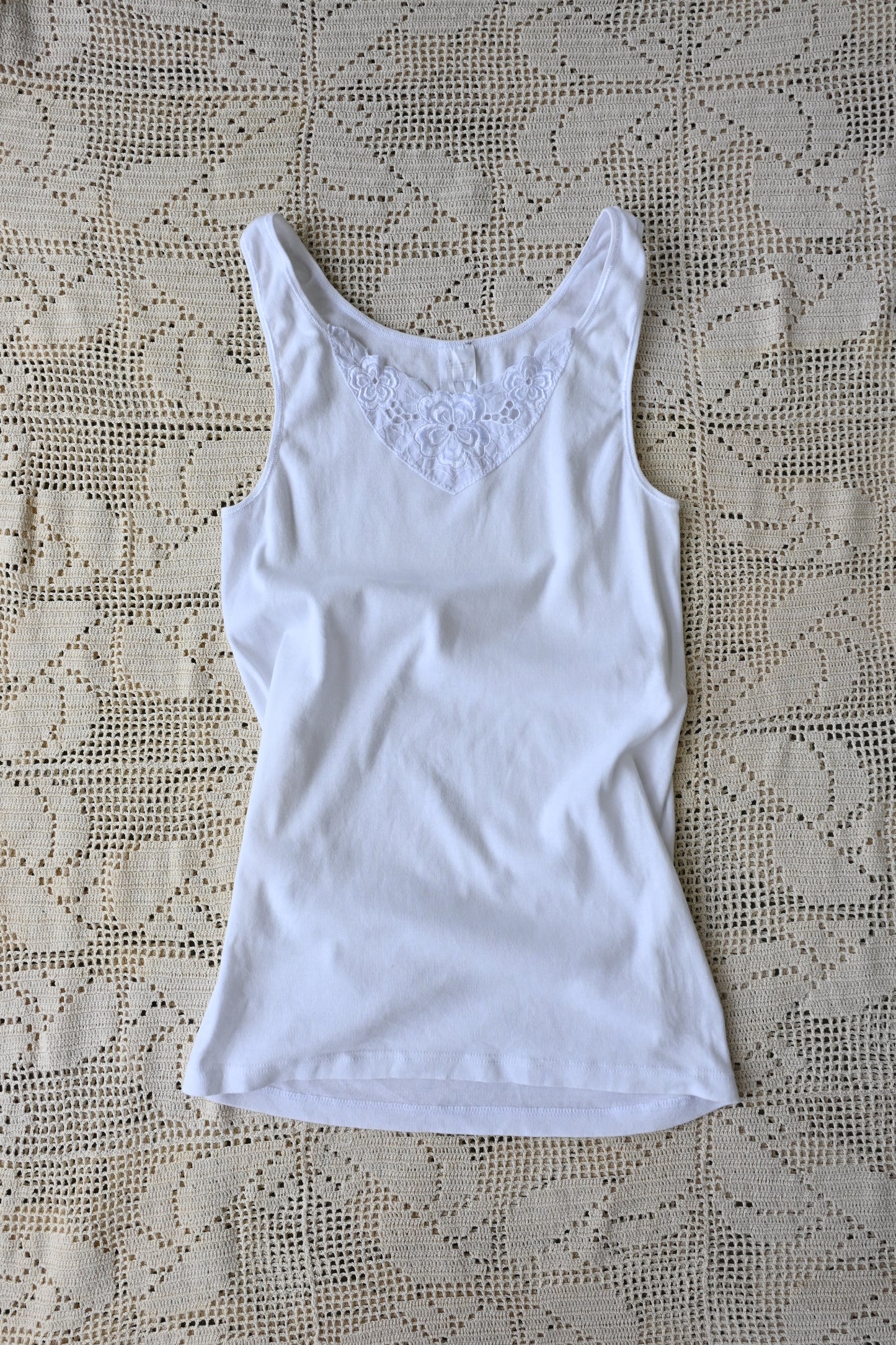 EURO Cotton underwear top/WHITE