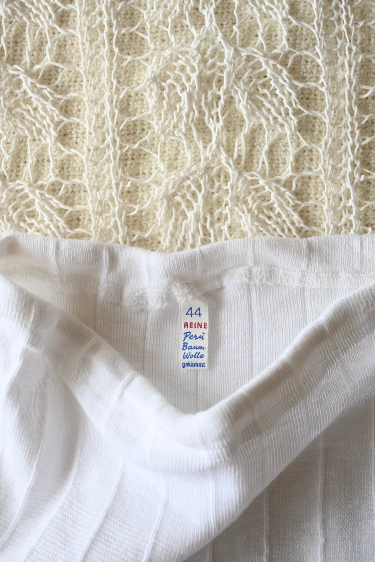 EURO/DEADSTOCK underwear rib shorts/WHITE
