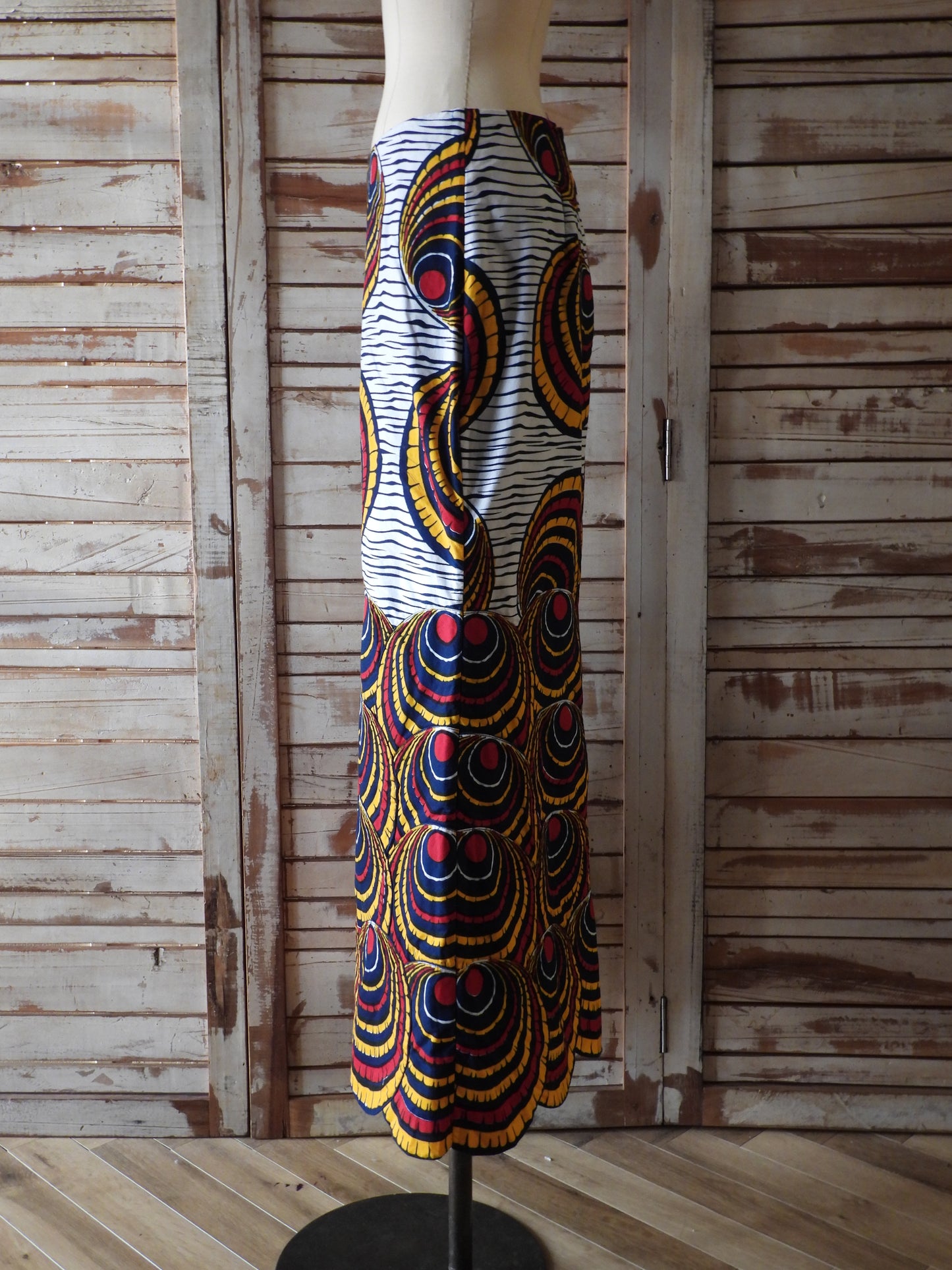 African printed skirt/MULTI