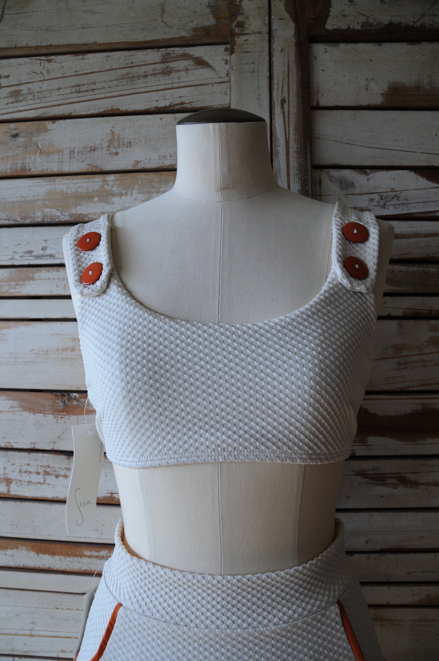 SEEA/Georgia Bikini top&bottom/PEBBLE