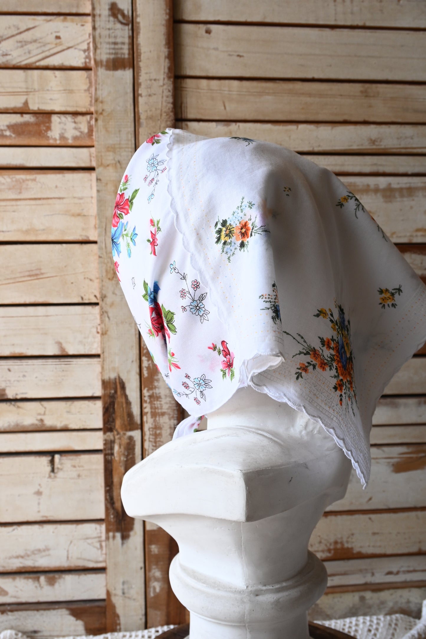 Flower handkerchief scarf/PONMOSIR