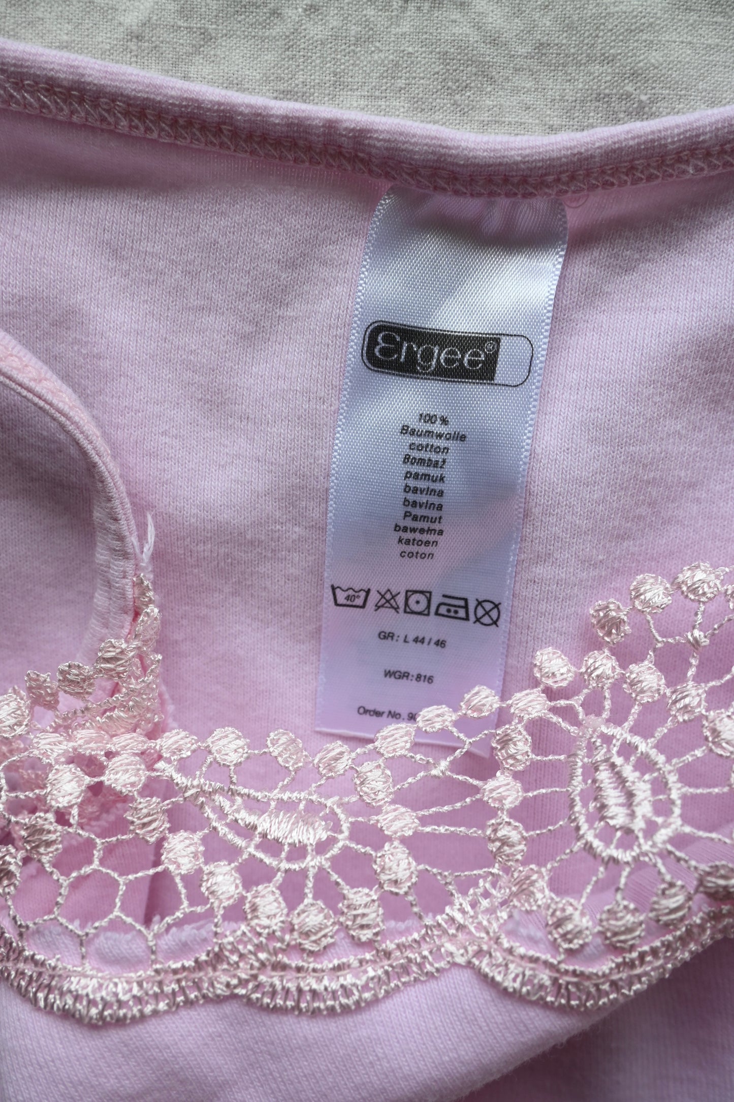 EURO Cotton underwear top/PINK