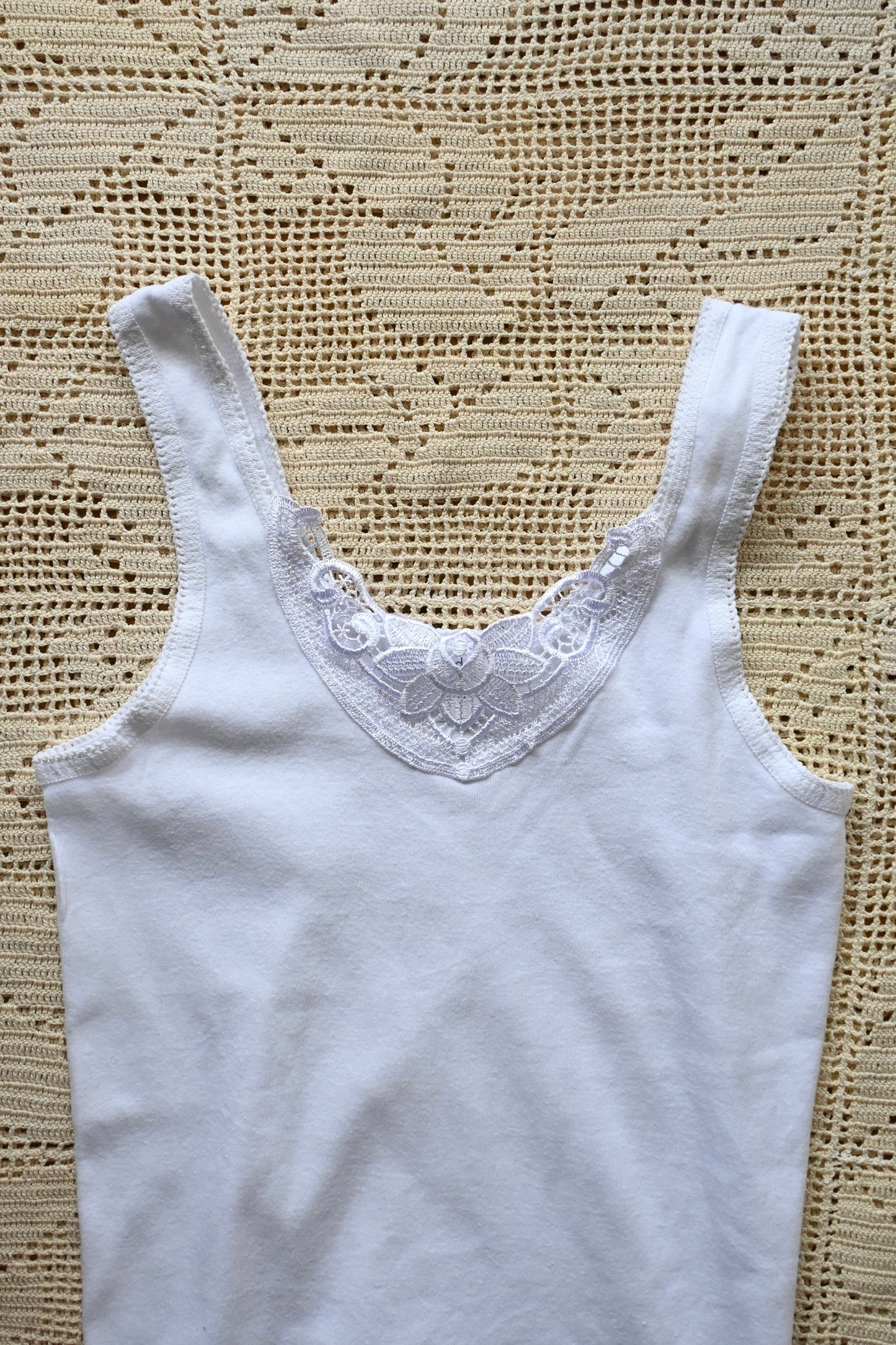 EURO Cotton underwear top/WHITE