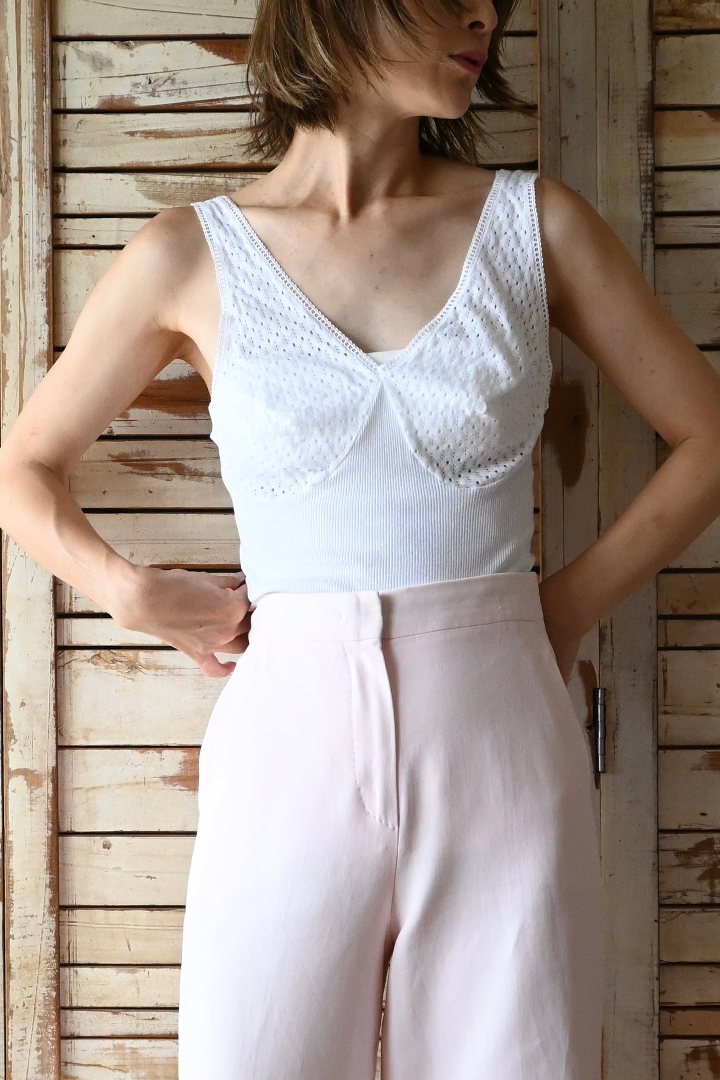 EURO Cotton lace camisole