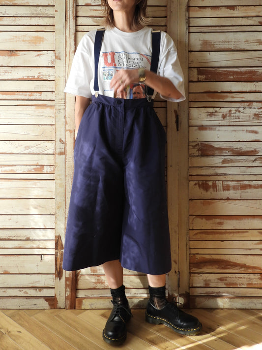 MIUMIU Cropped wide pants/NAVY