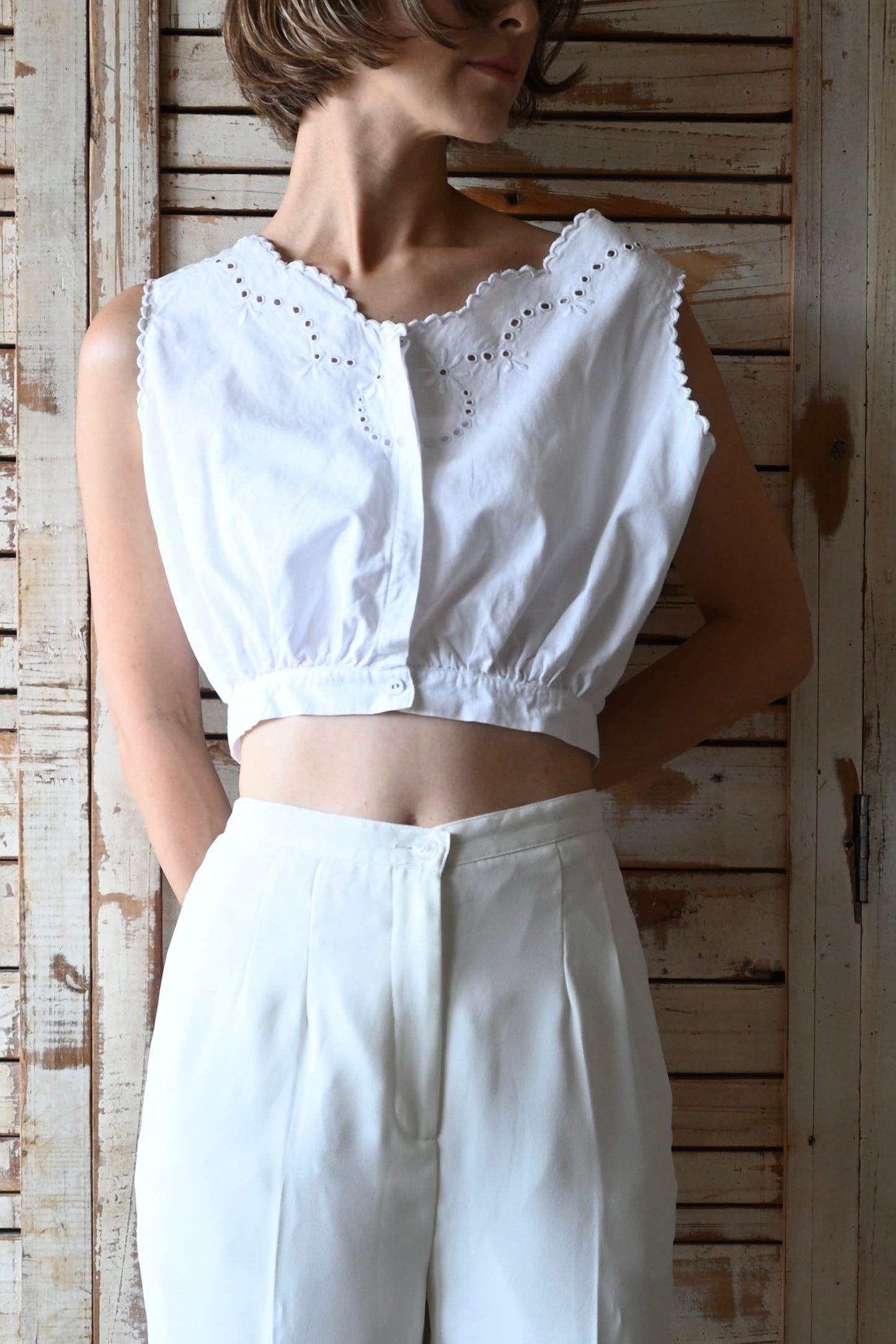 Corset cover/WHITE