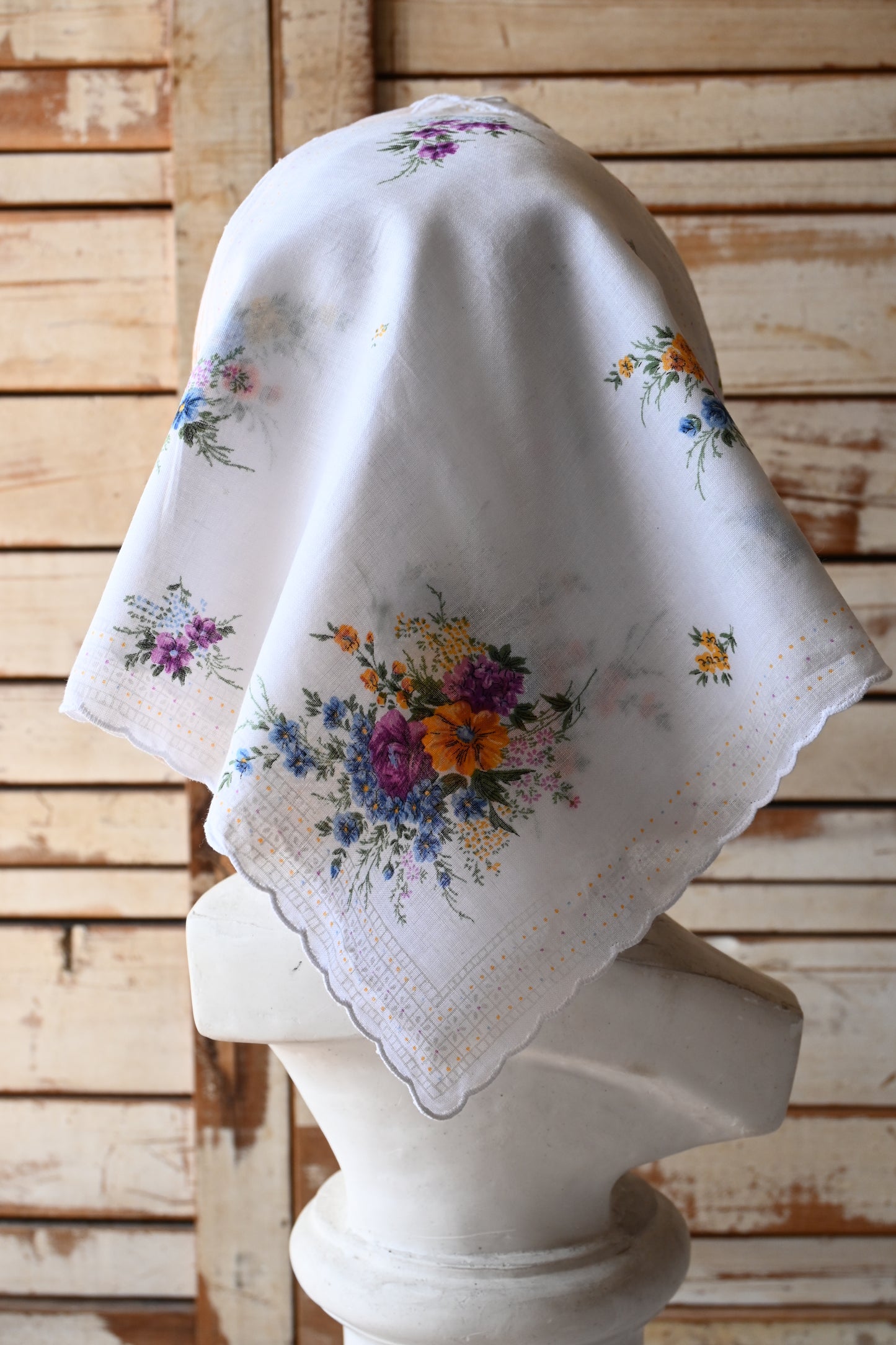 Flower handkerchief scarf/PONMOSIR