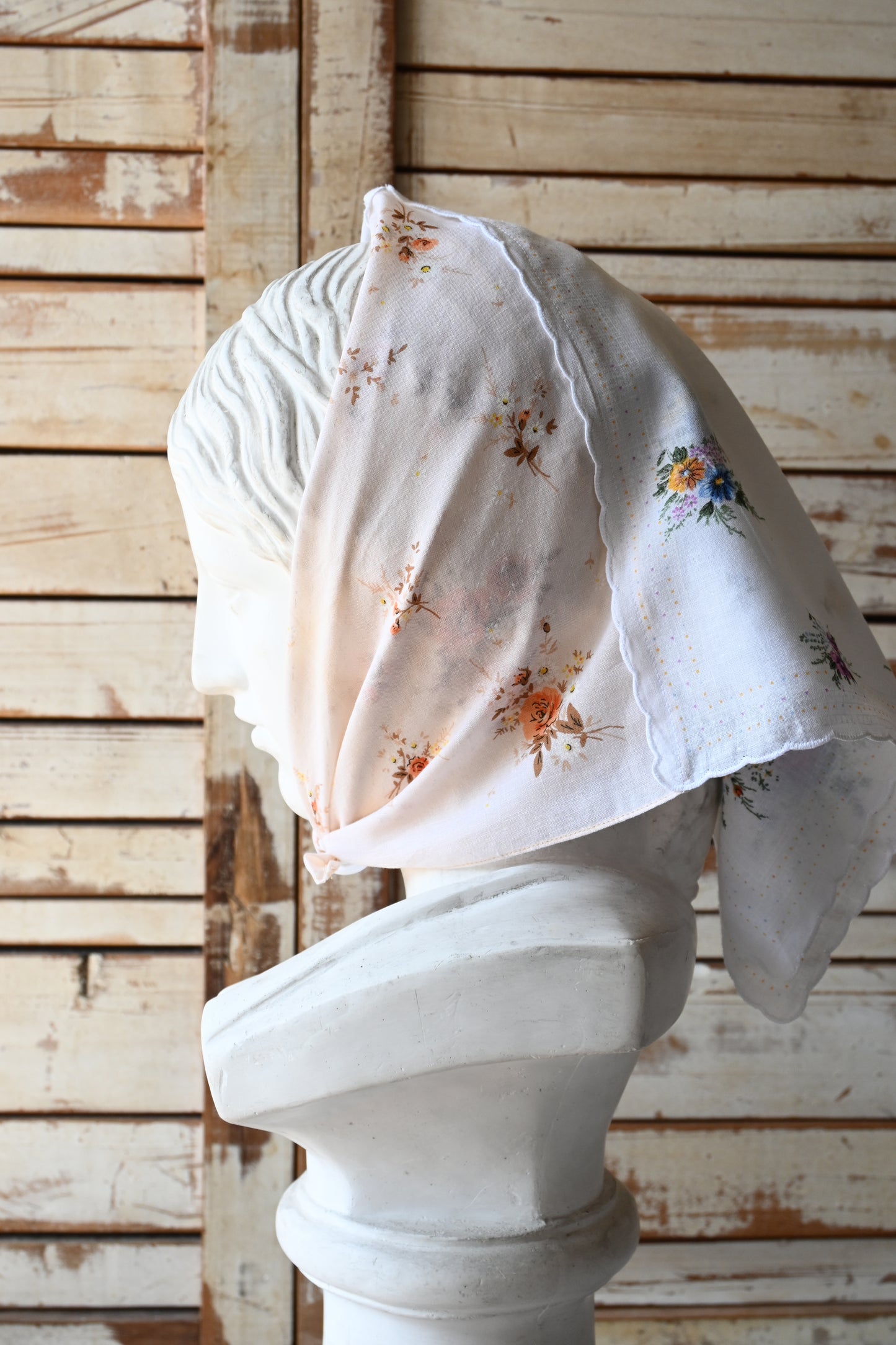 Flower handkerchief scarf/PONMOSIR