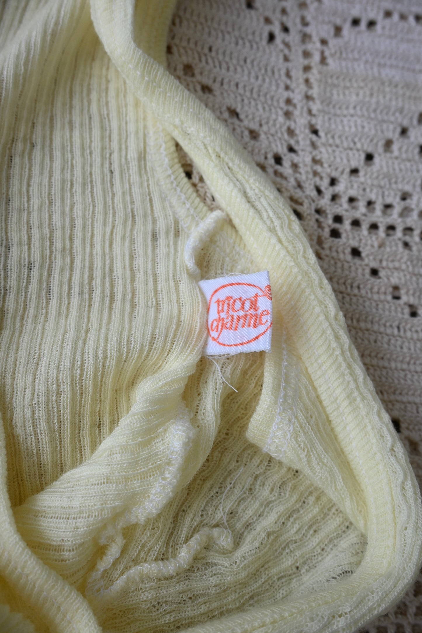 EURO Cotton camisole/Lemon