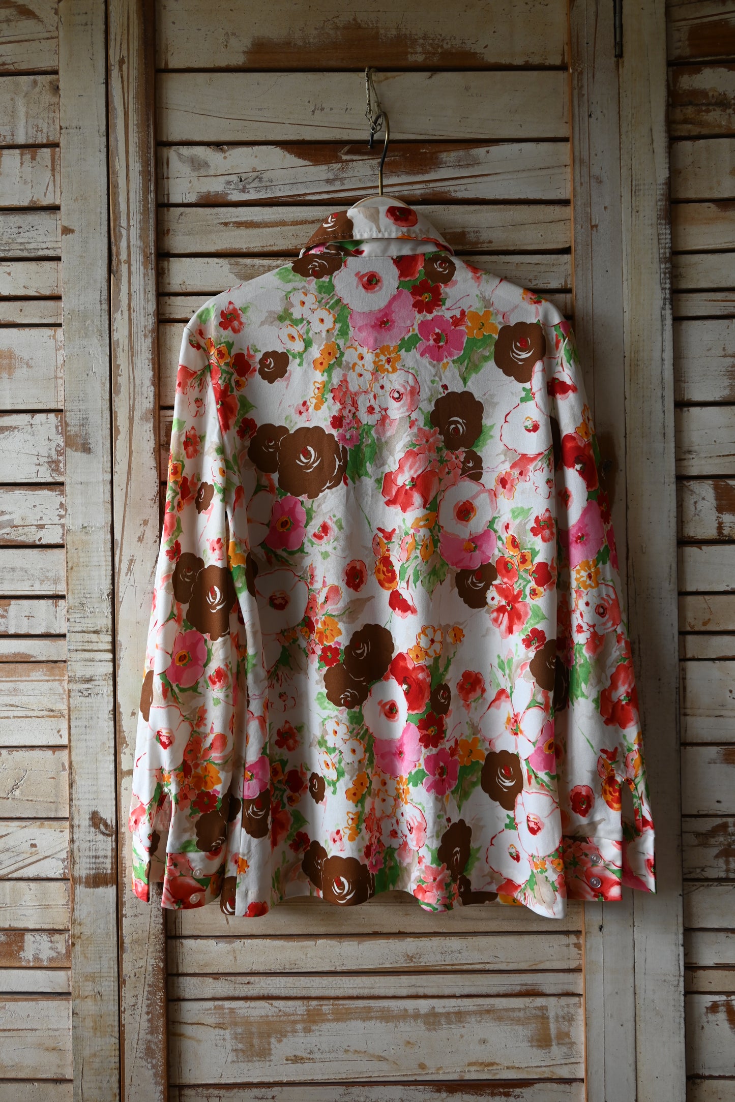 70's Flower pattern Shirt