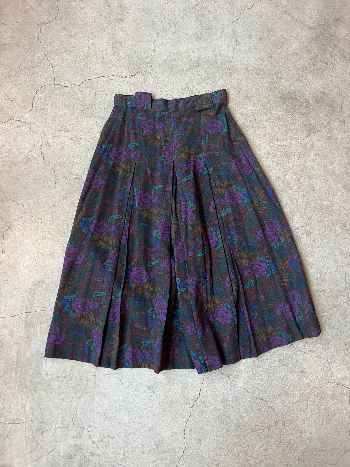 80's Flower midi pants