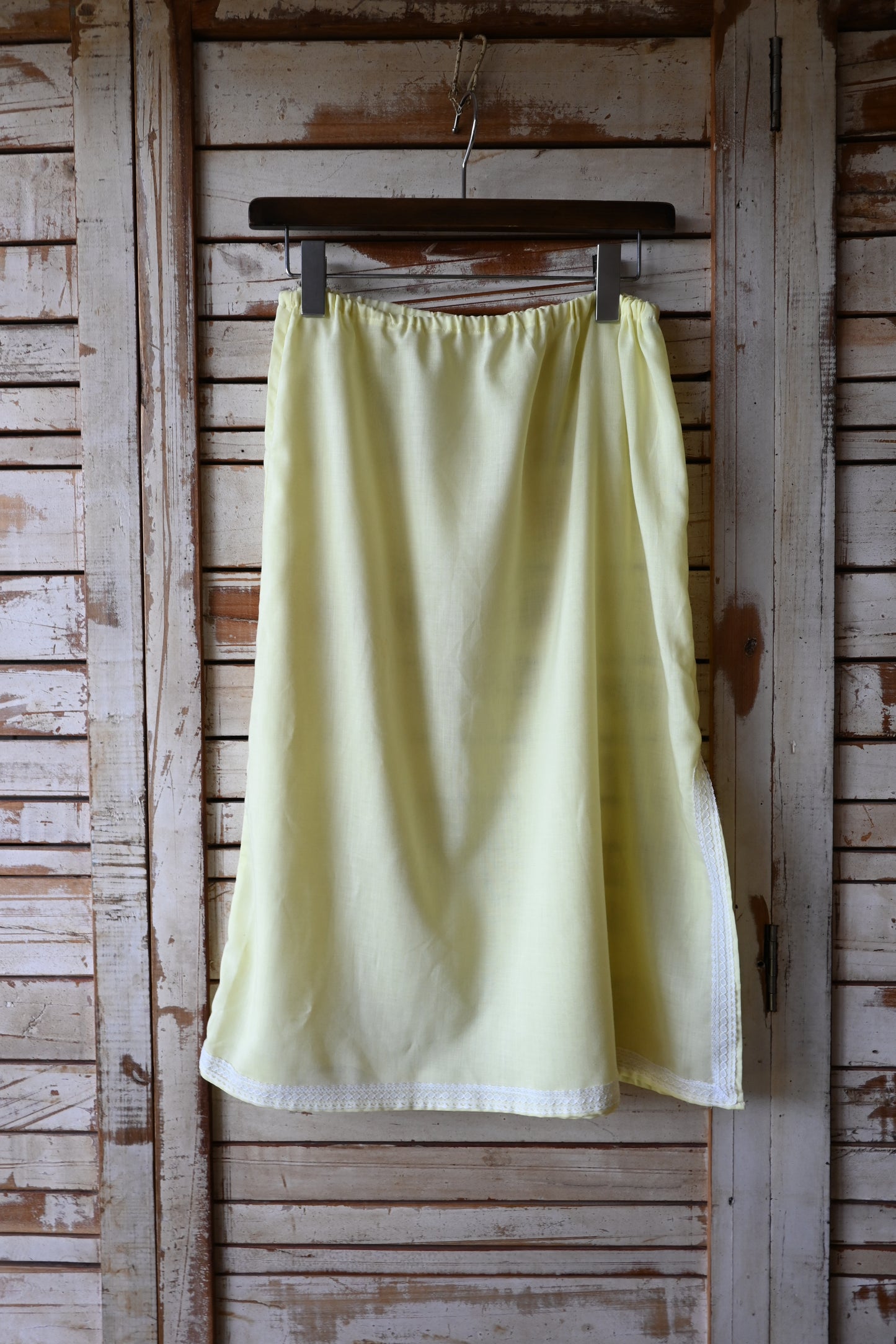 Slip skirt/YELLOW