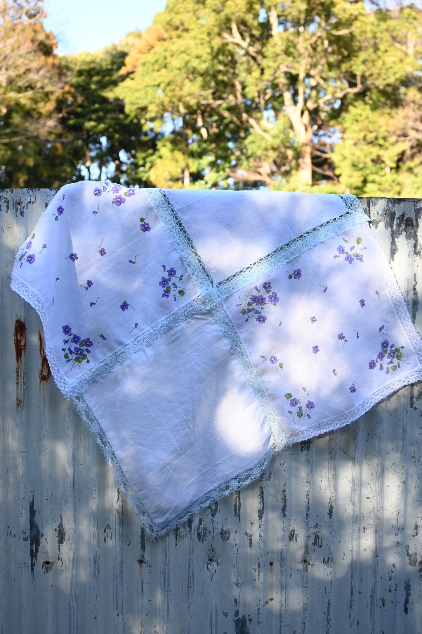 Flower handkerchief scarf/PONMOSIR