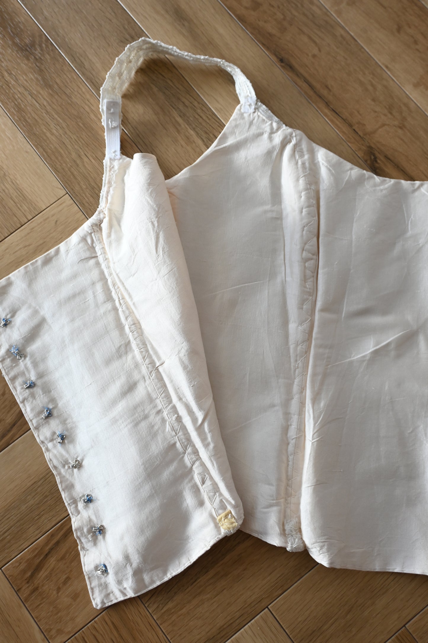 Silk bustier/ECRU