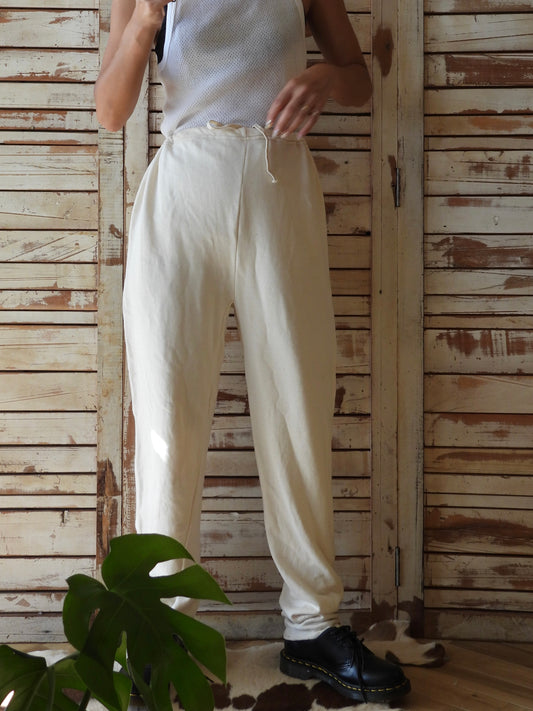 SWEDISH ARMY Cotton pants/IVORY