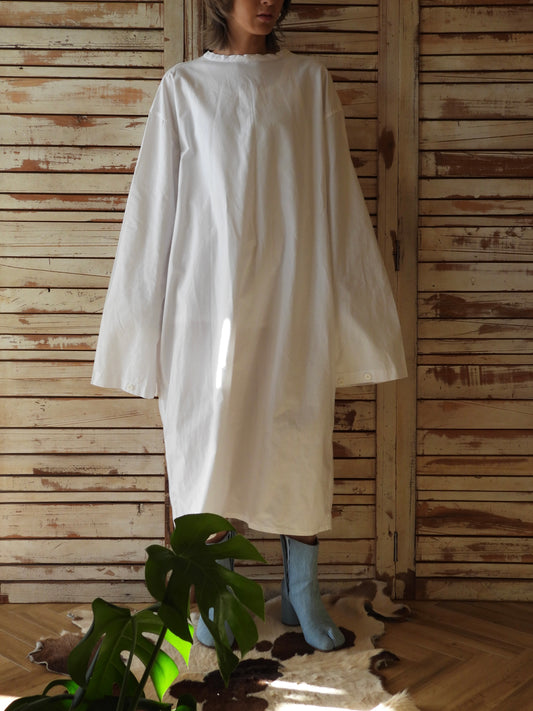 SWEDISH ARMY Surgical gown dress/WHITE