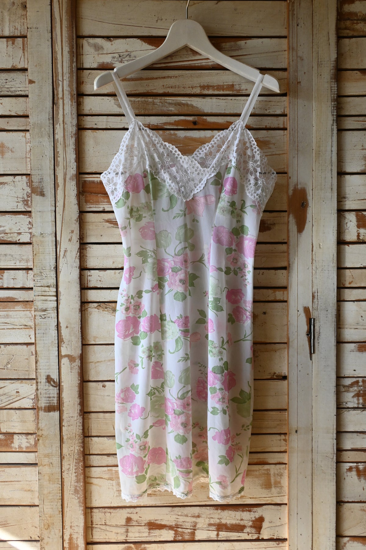 60's-70's Flower slip dress